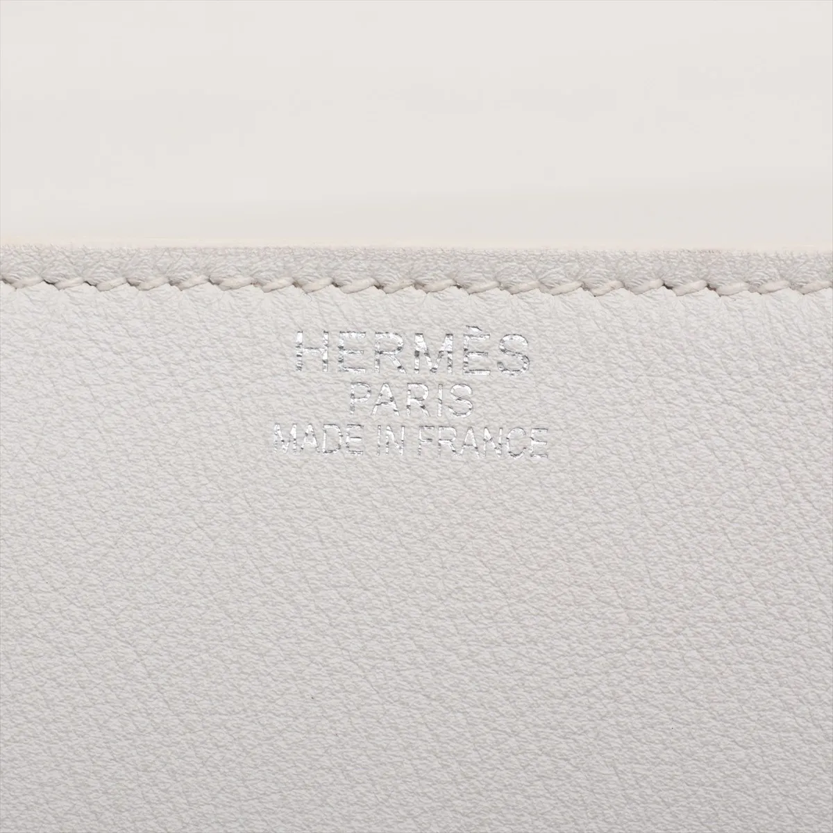 [Individually packaged] Hermes Kelly Flat 35, Veau Swift leather, white, silver hardware K: 2007 — view 9