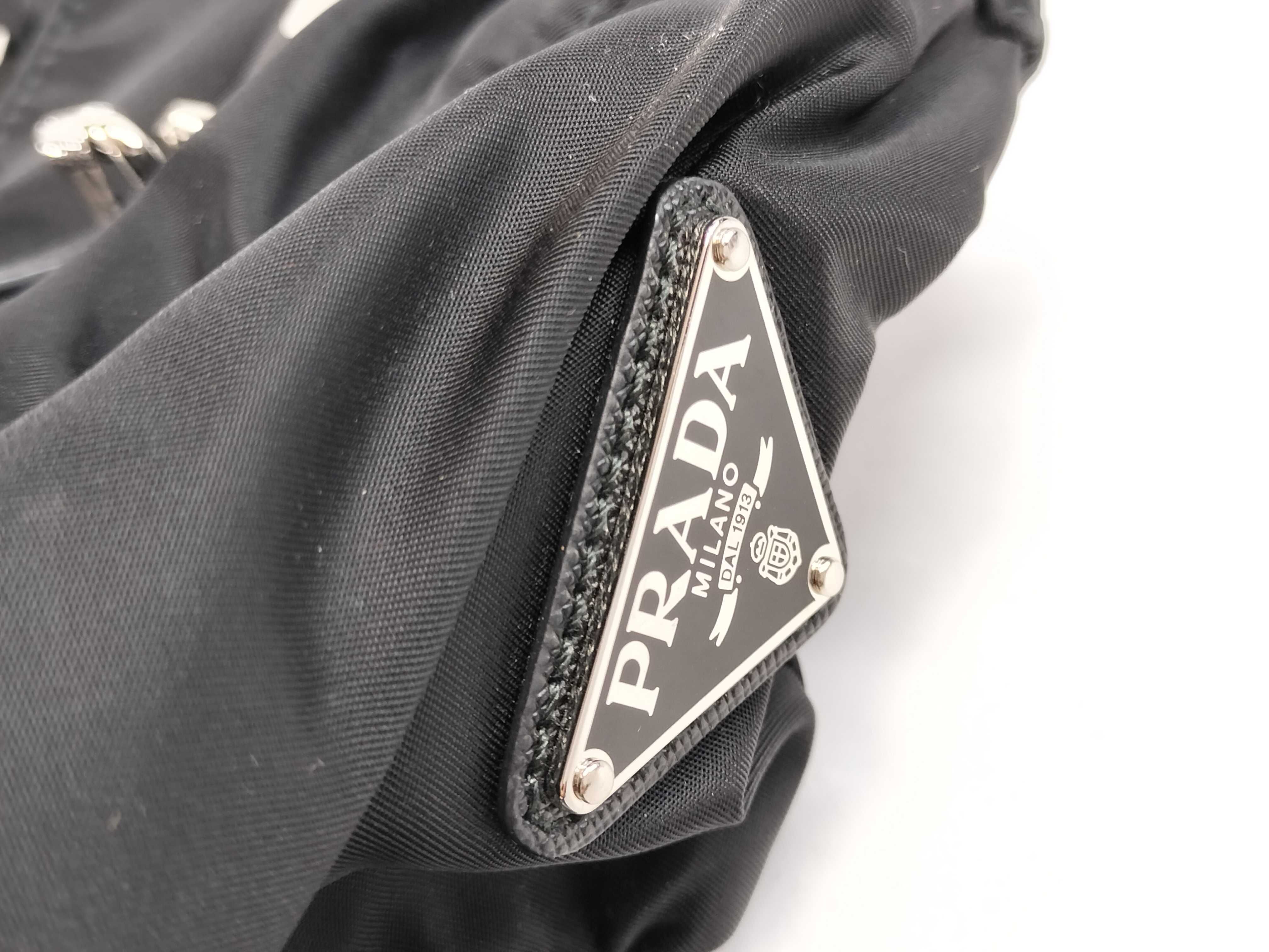 Nylon Saffiano/Tessuto/Nero Backpack — view 14