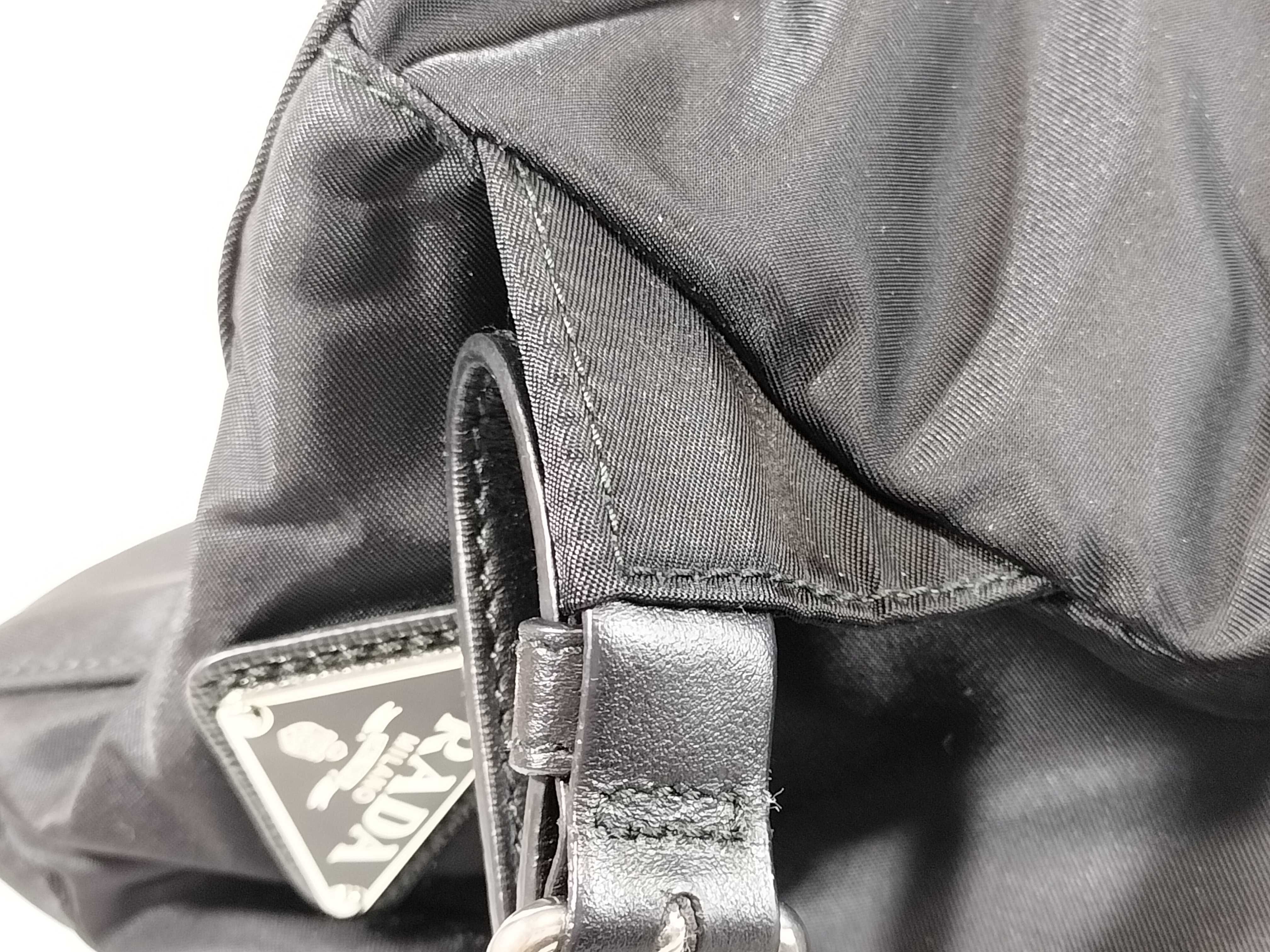 Nylon Saffiano/Tessuto/Nero Backpack — view 5