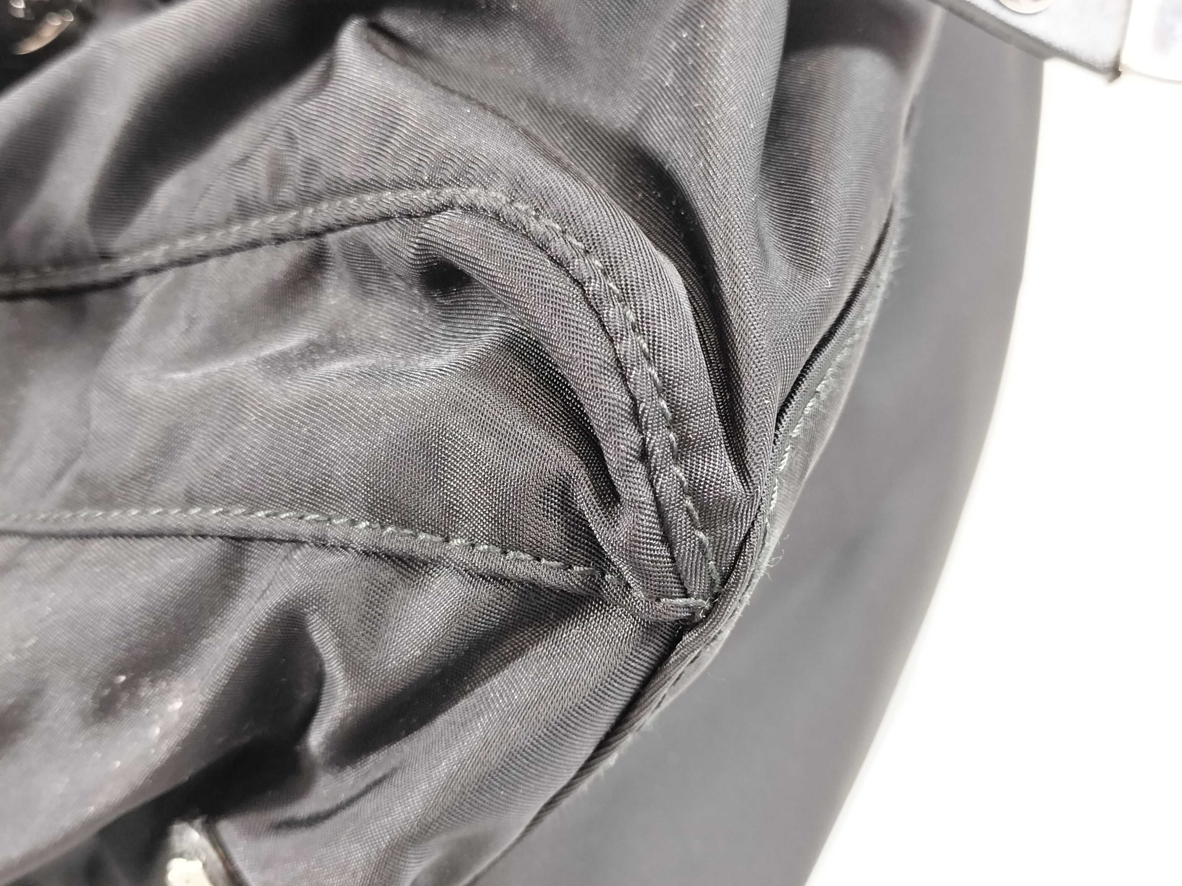 Nylon Saffiano/Tessuto/Nero Backpack — view 6