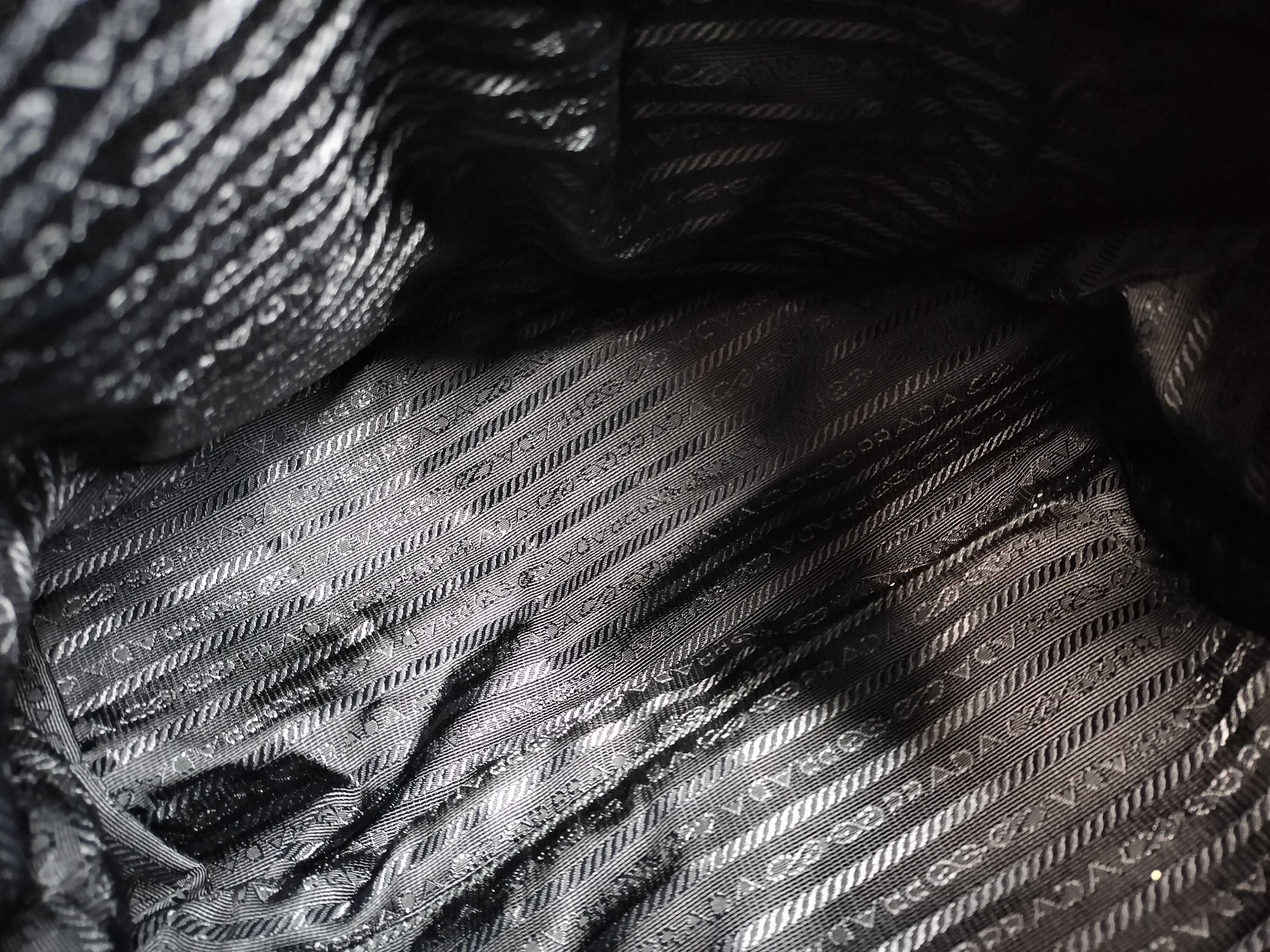 Nylon Saffiano/Tessuto/Nero Backpack — view 10
