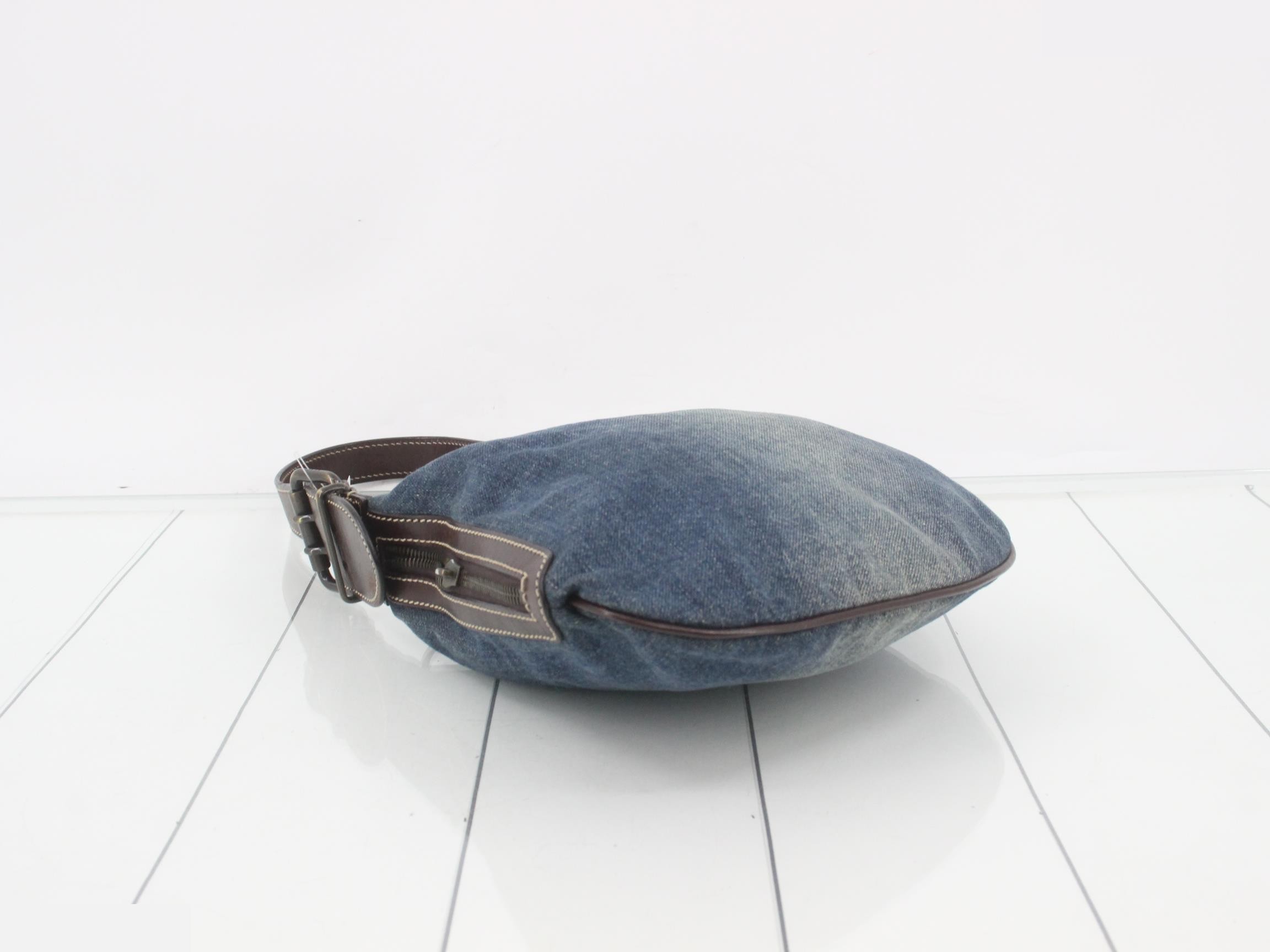 Denim one shoulder bag — view 5