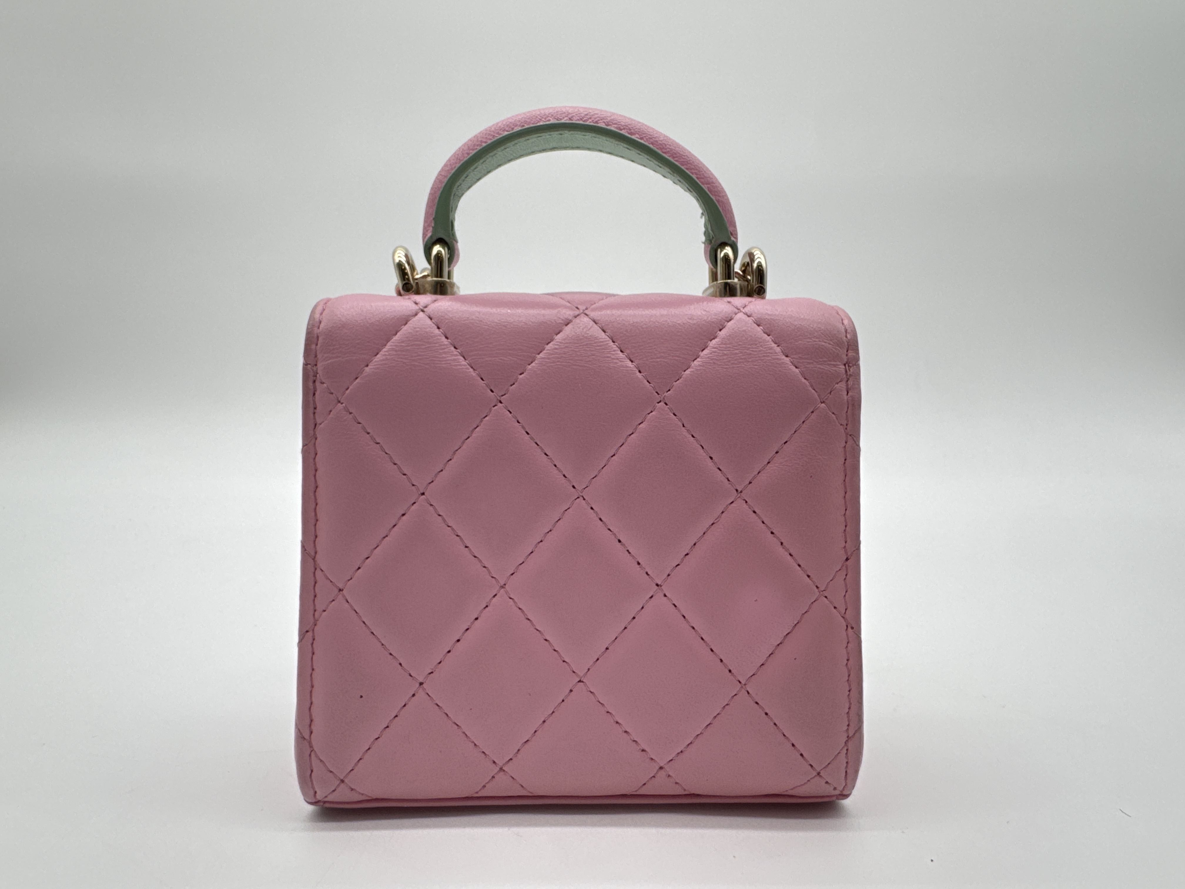 Lambskin Top Handle Shoulder Bag Handbag — view 2