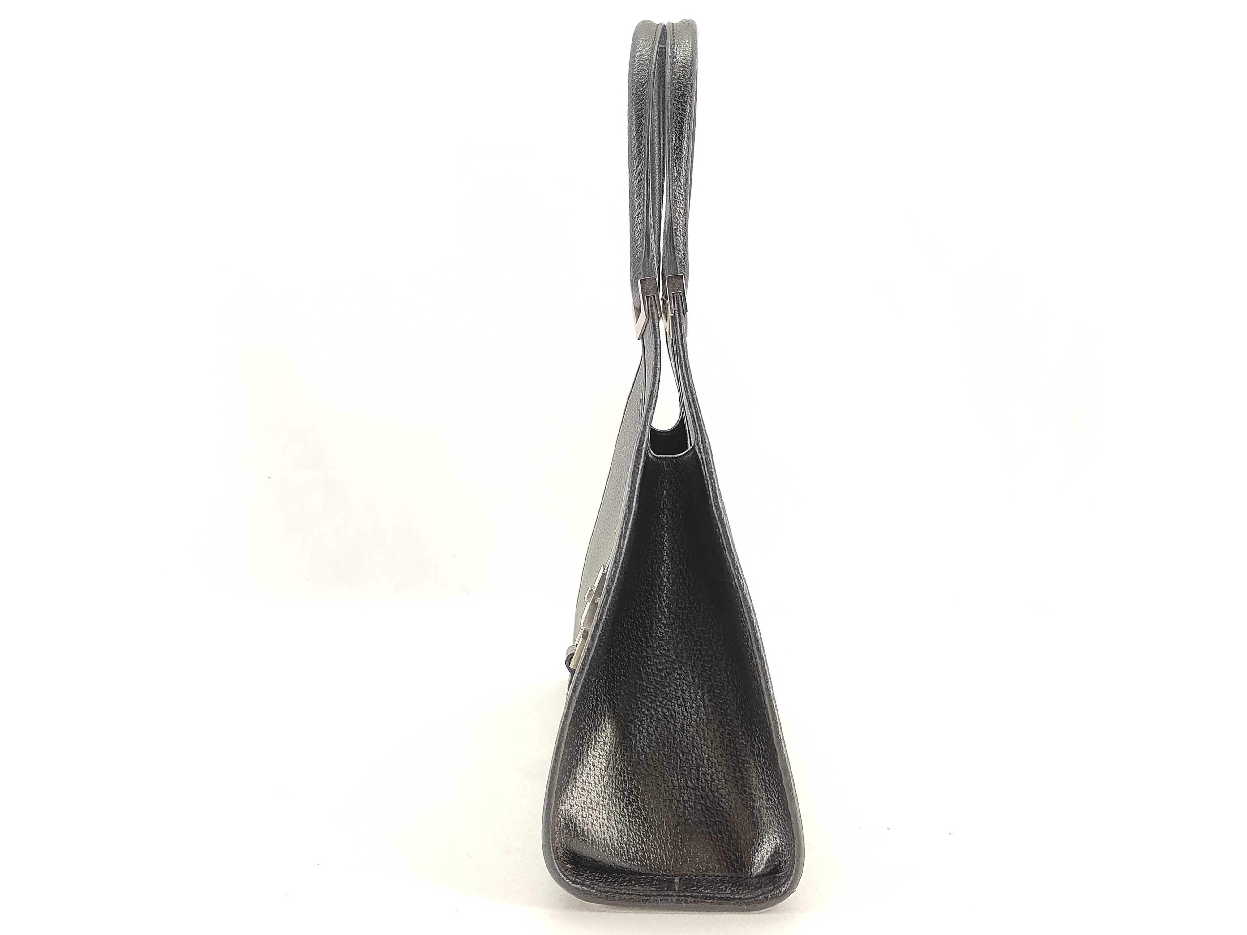 Jackie Leather Shoulder Bag (Black) — view 3