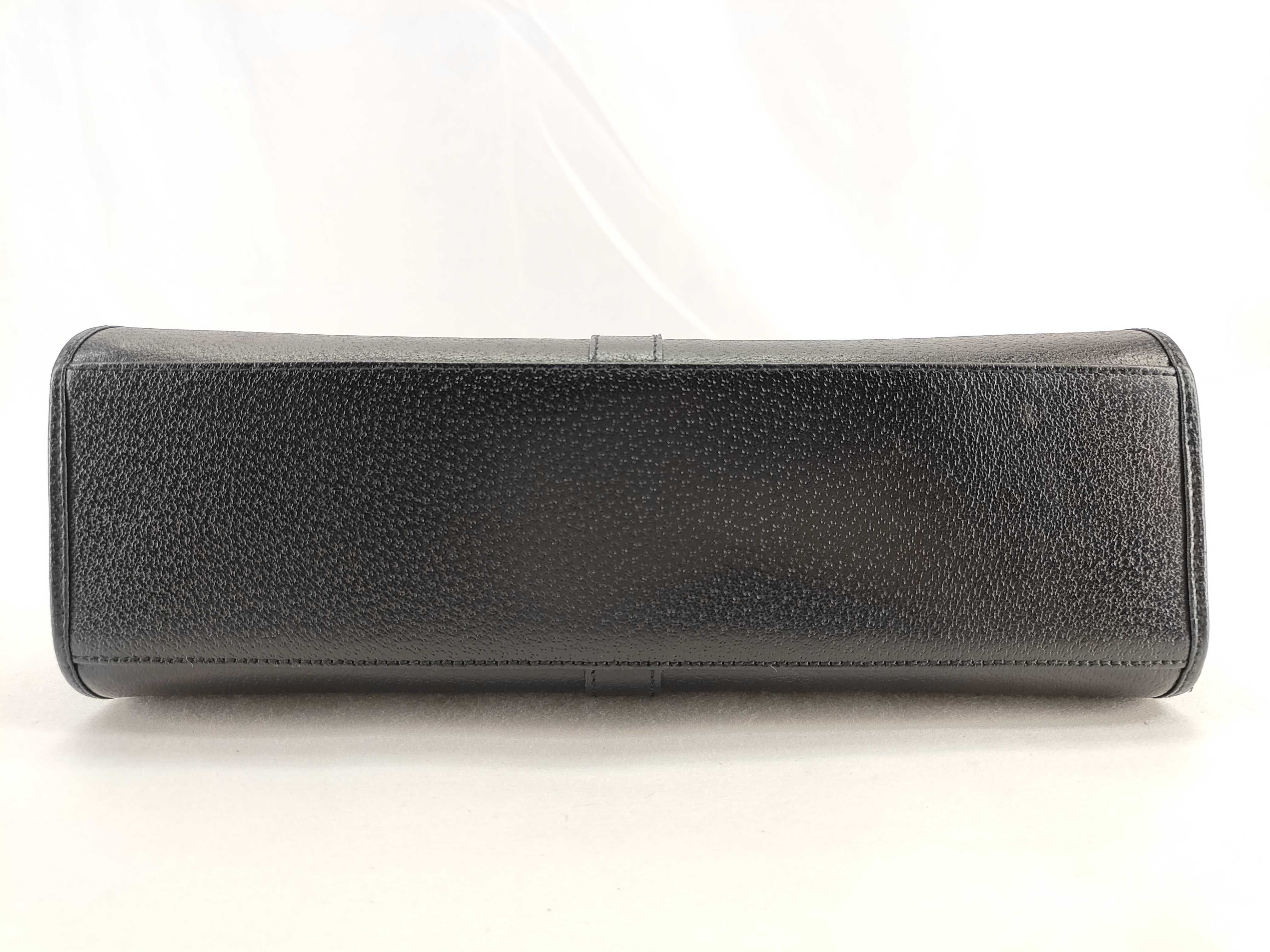 Jackie Leather Shoulder Bag (Black) — view 8