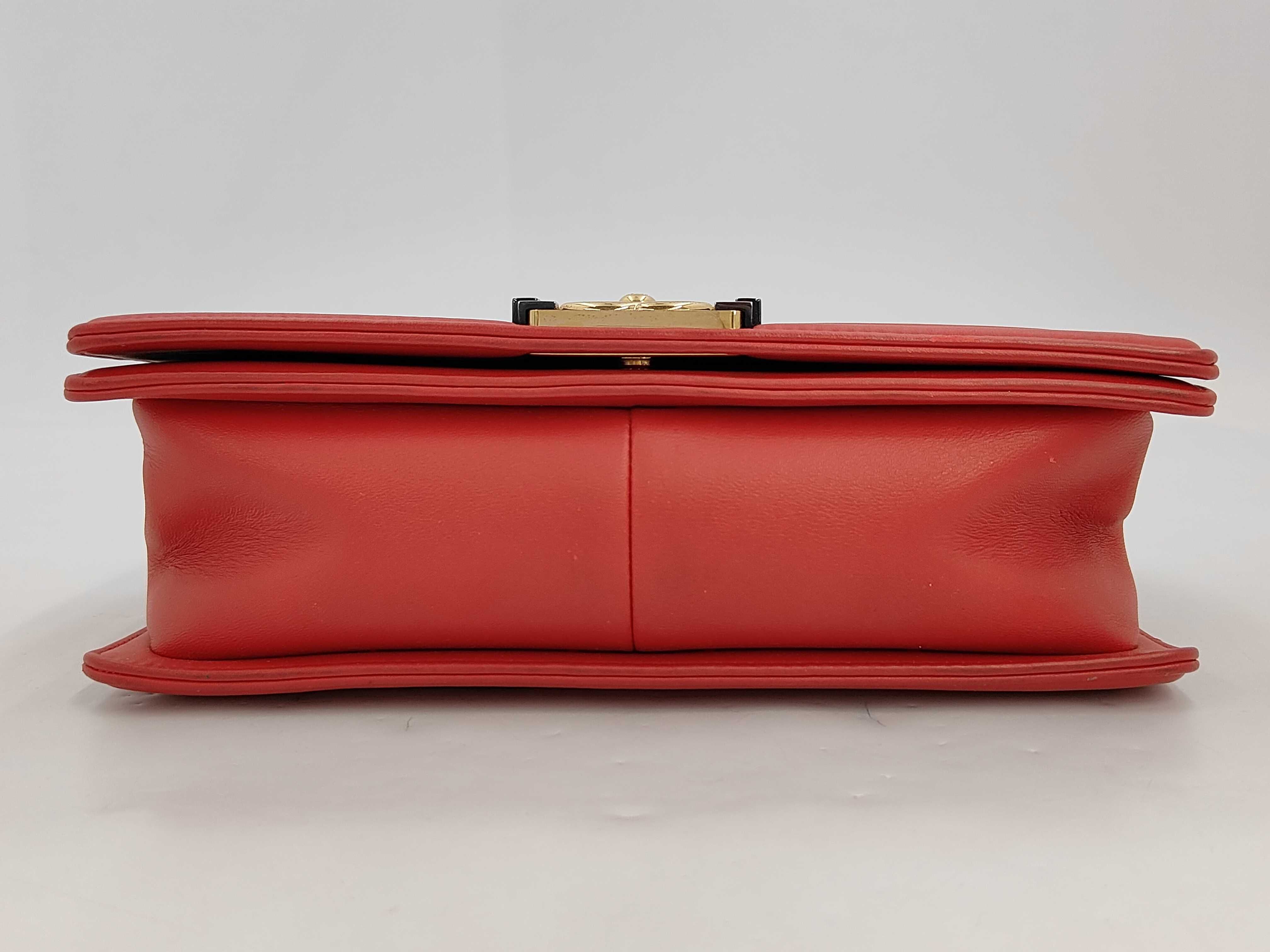 Le Boy Red Quilted Medium Handbag — view 3
