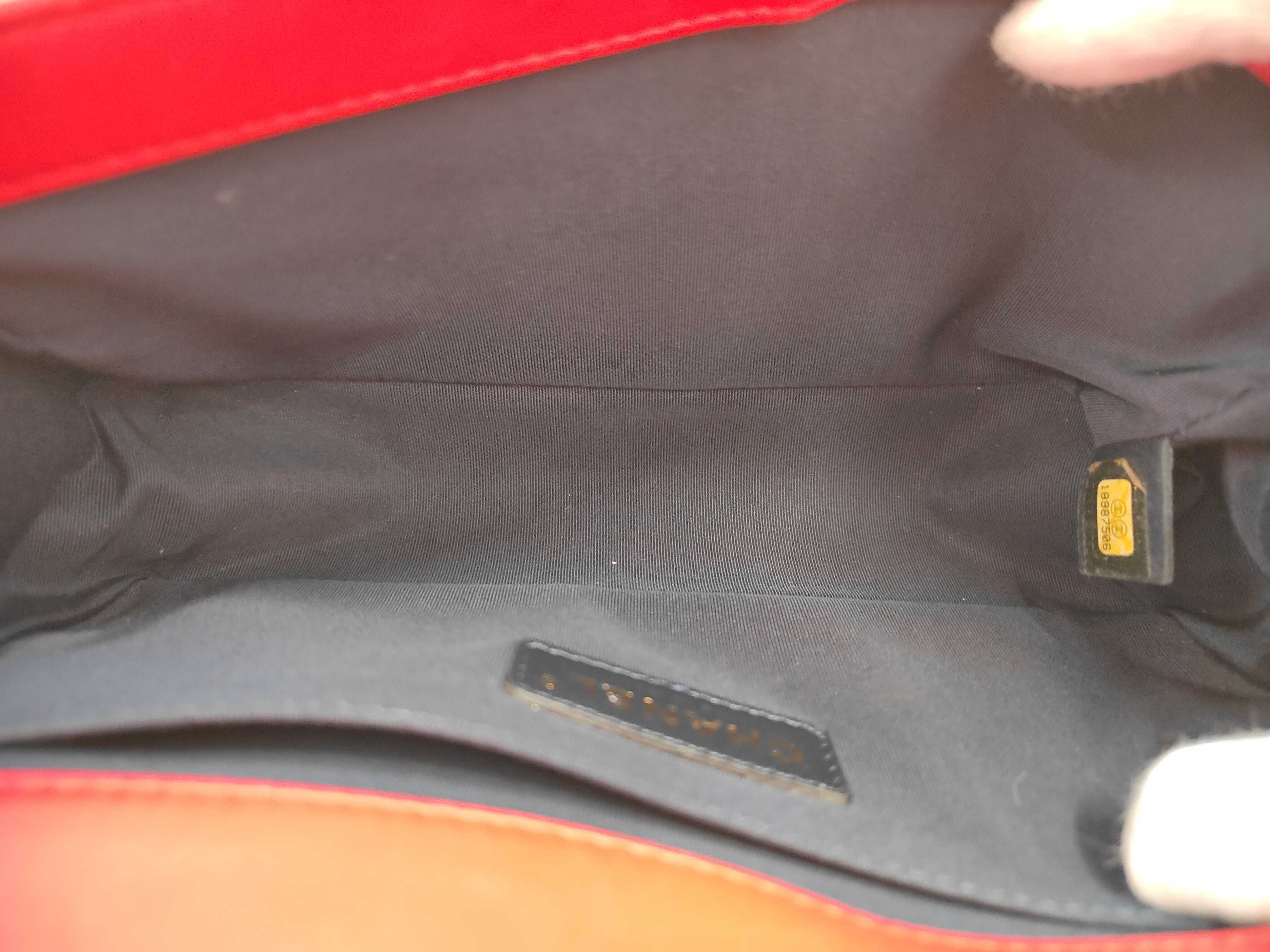 Le Boy Red Quilted Medium Handbag — view 10