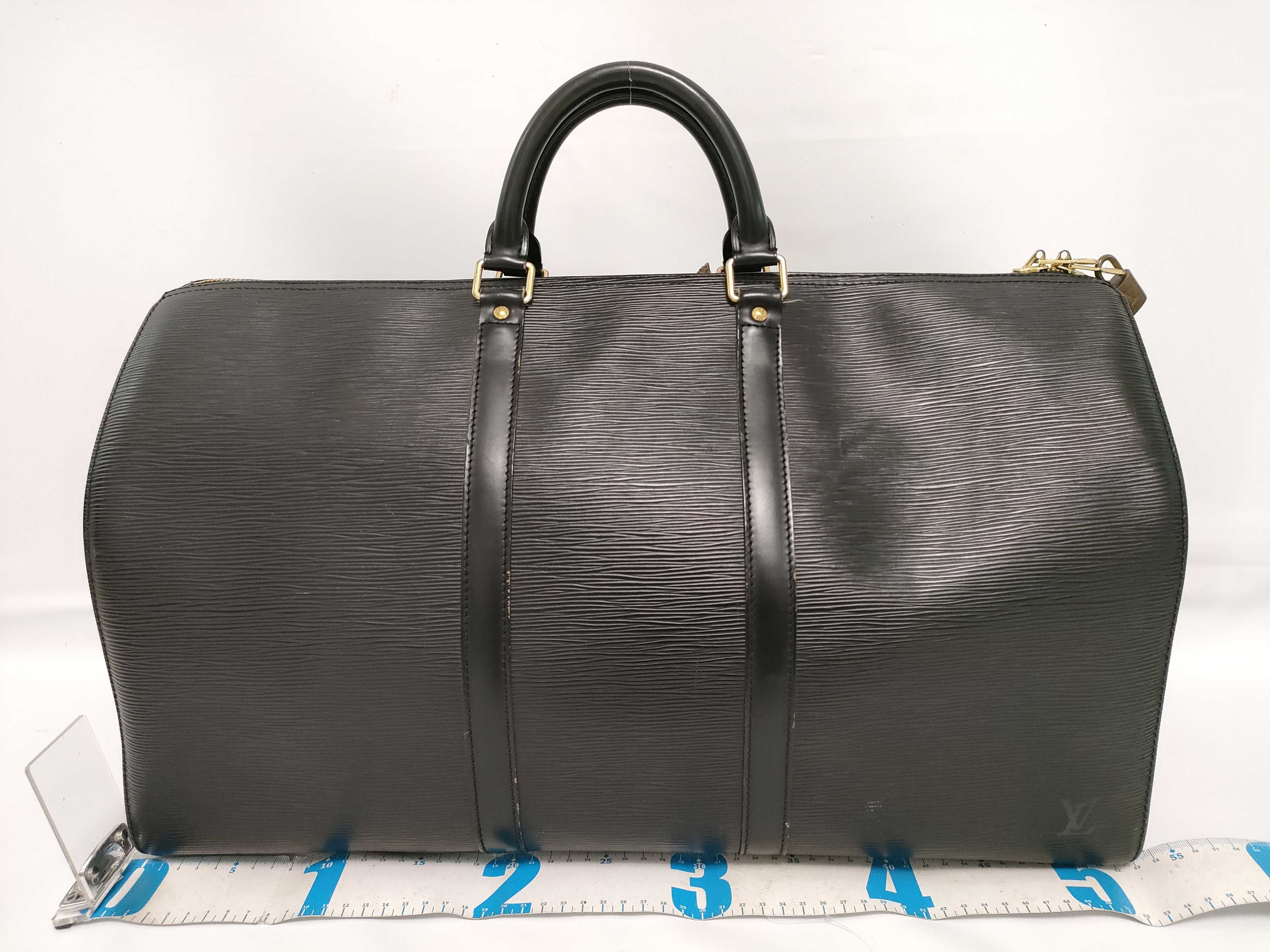 Epi Keepall 50 M42962 SP0051 Black Boston Bag — view 2