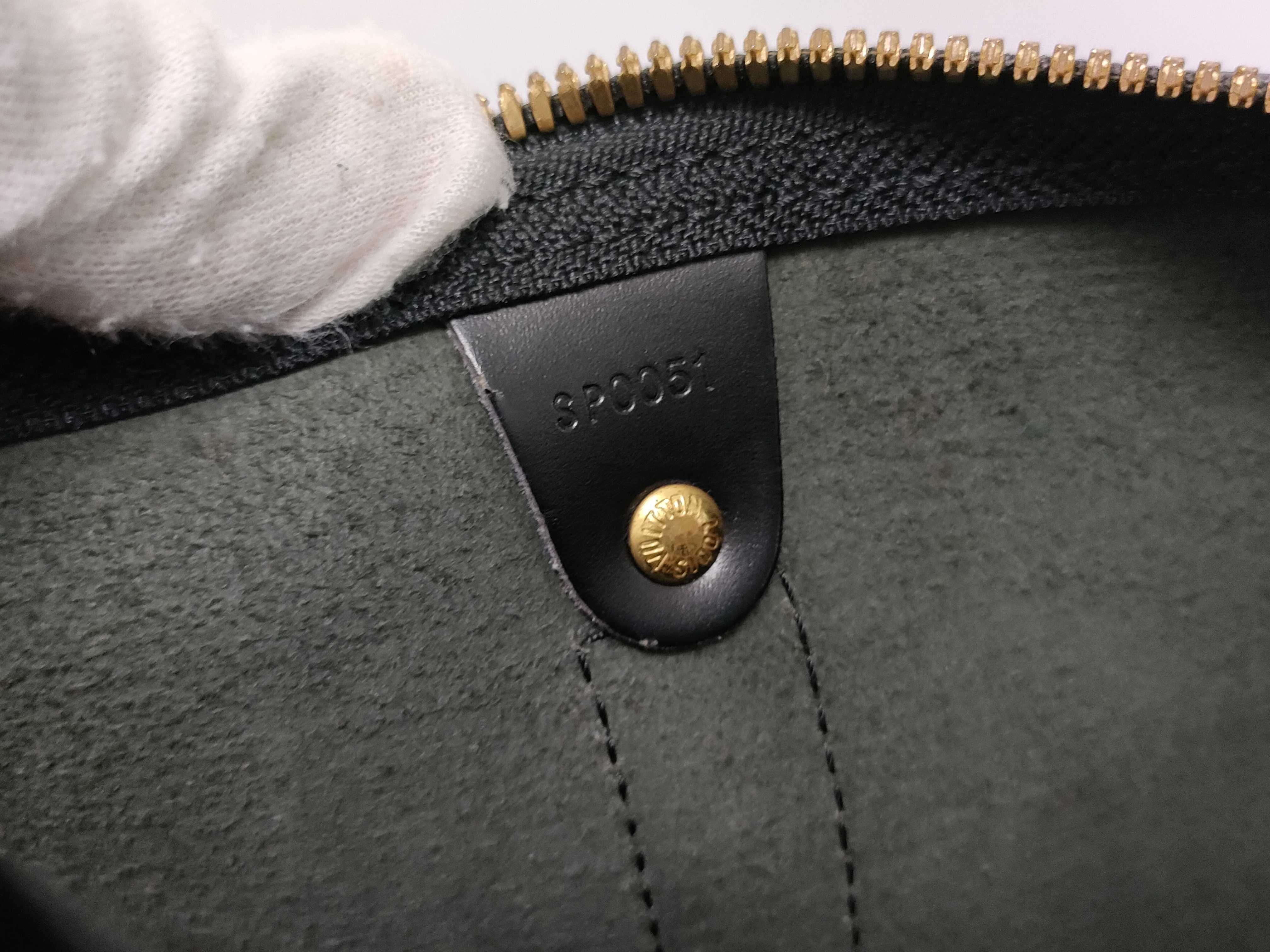 Epi Keepall 50 M42962 SP0051 Black Boston Bag — view 12
