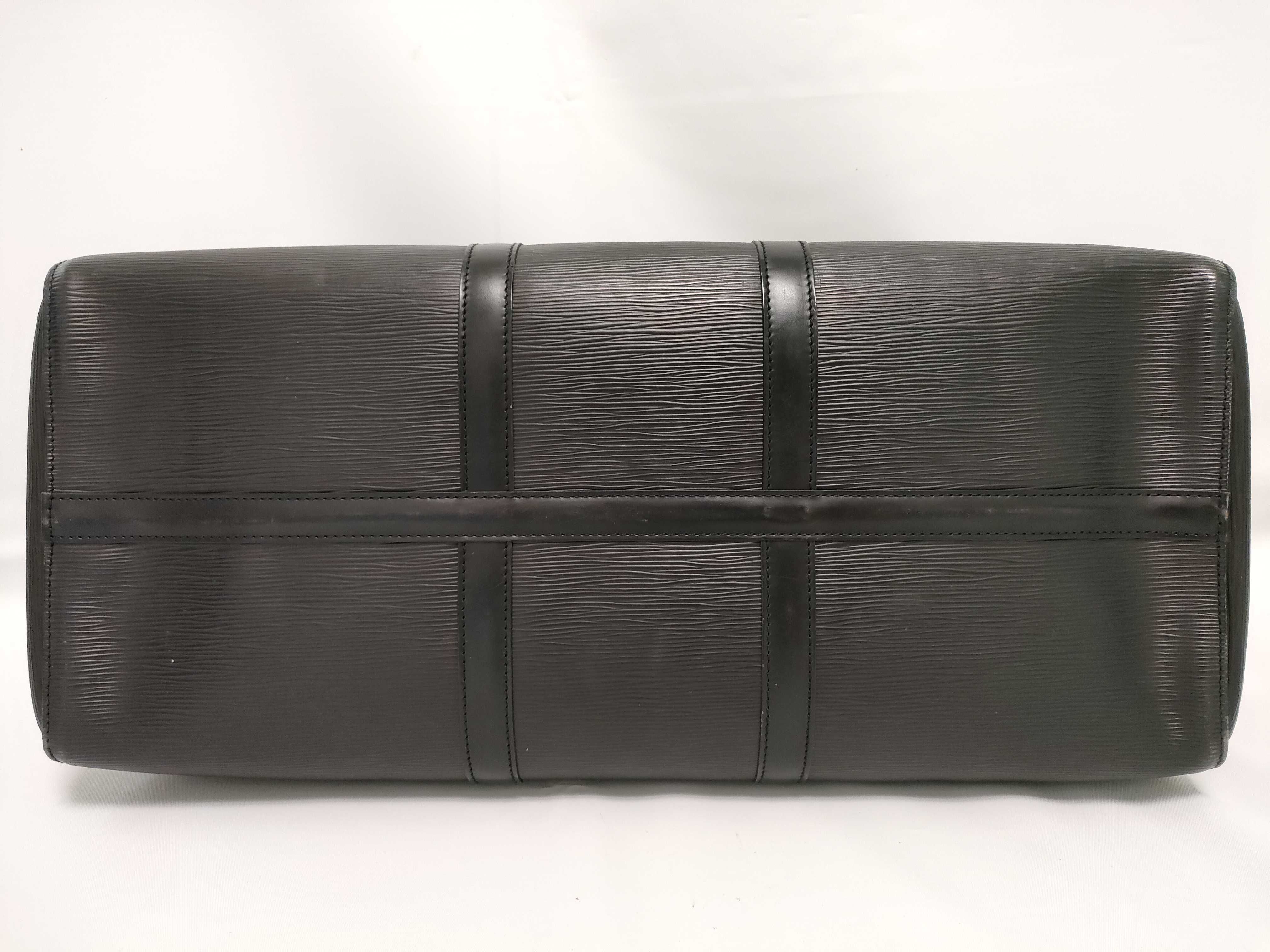 Epi Keepall 50 M42962 SP0051 Black Boston Bag — view 8