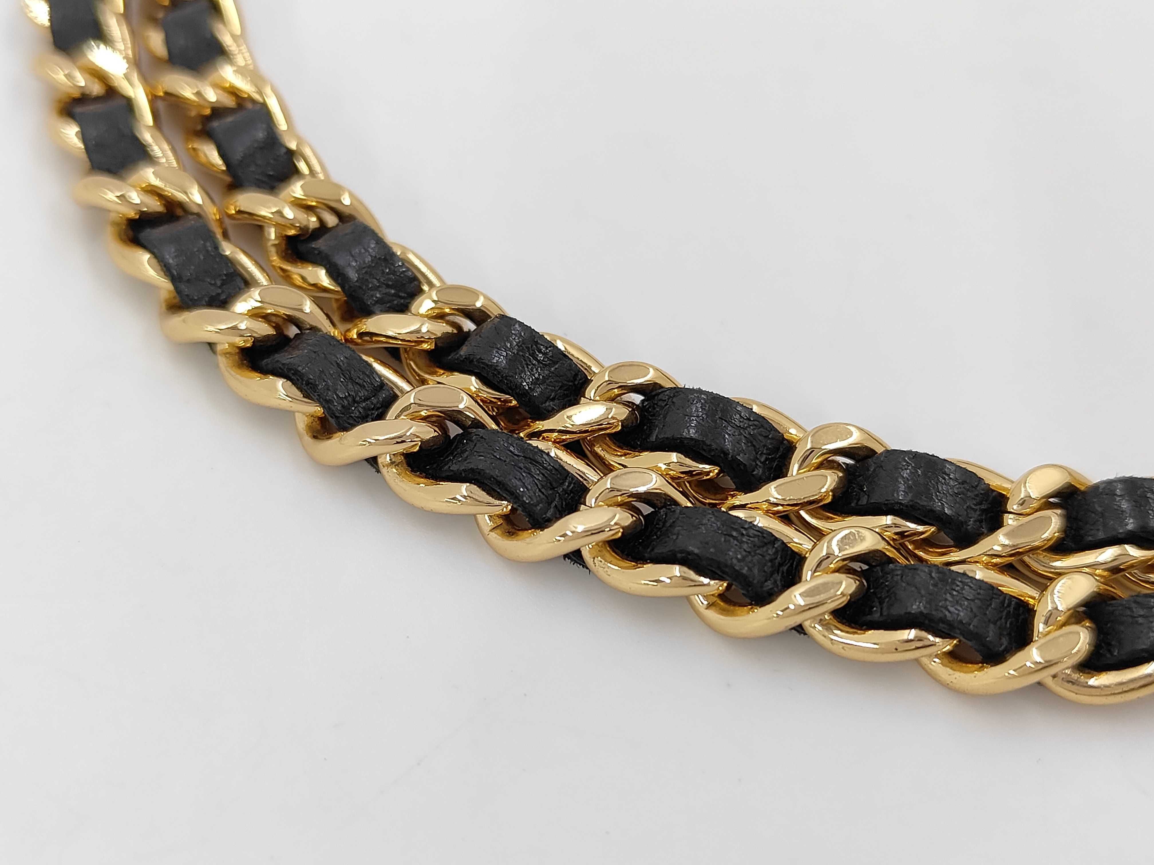 WOC Black Chain Wallet with Gold Hardware Shoulder Bag — view 5