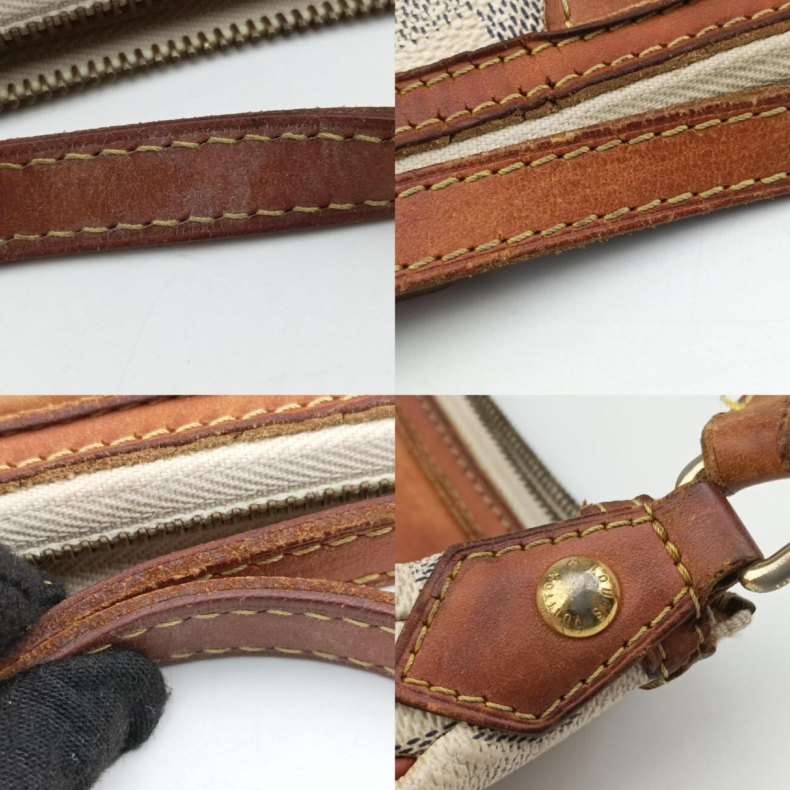 Siracusa PM Azur Damier Canvas N41113 MI1151 Shoulder Bag — view 11