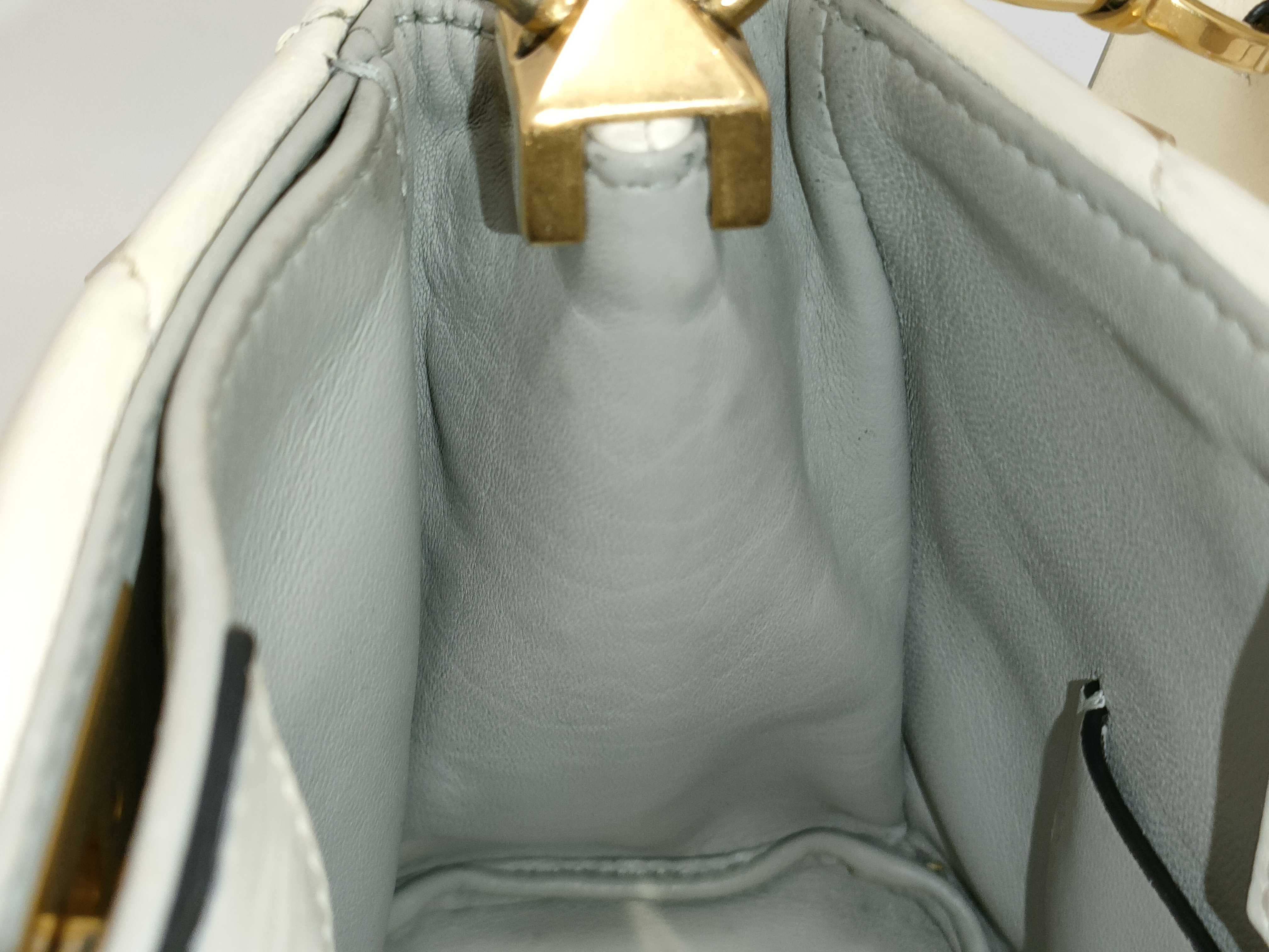 Roman Stud Ivory Leather 2-Way Handbag — view 8