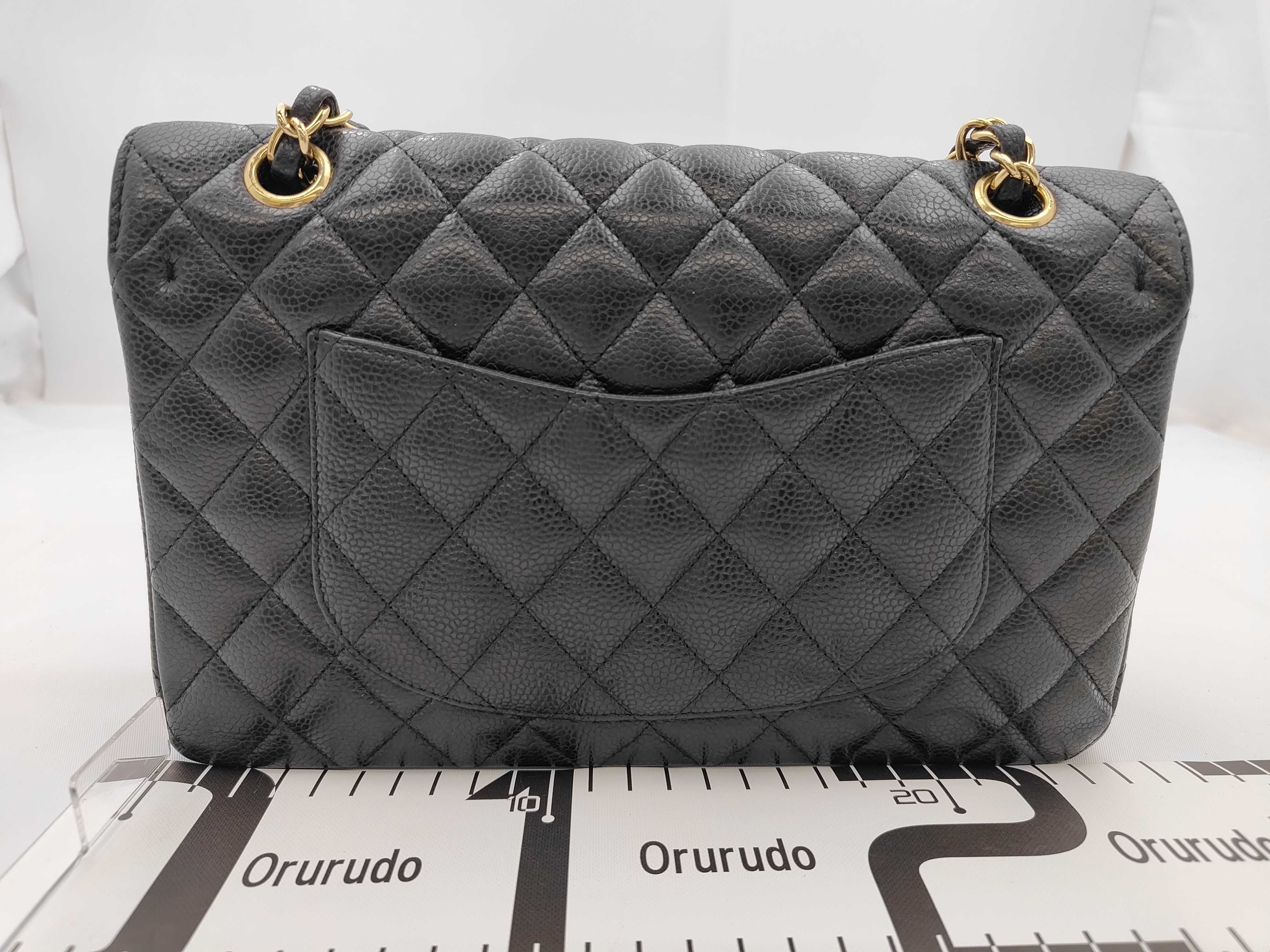 Matelassé 25 Caviar Skin Double Flap Chain Shoulder Bag (with seal, serial number in the 9 range) — view 2