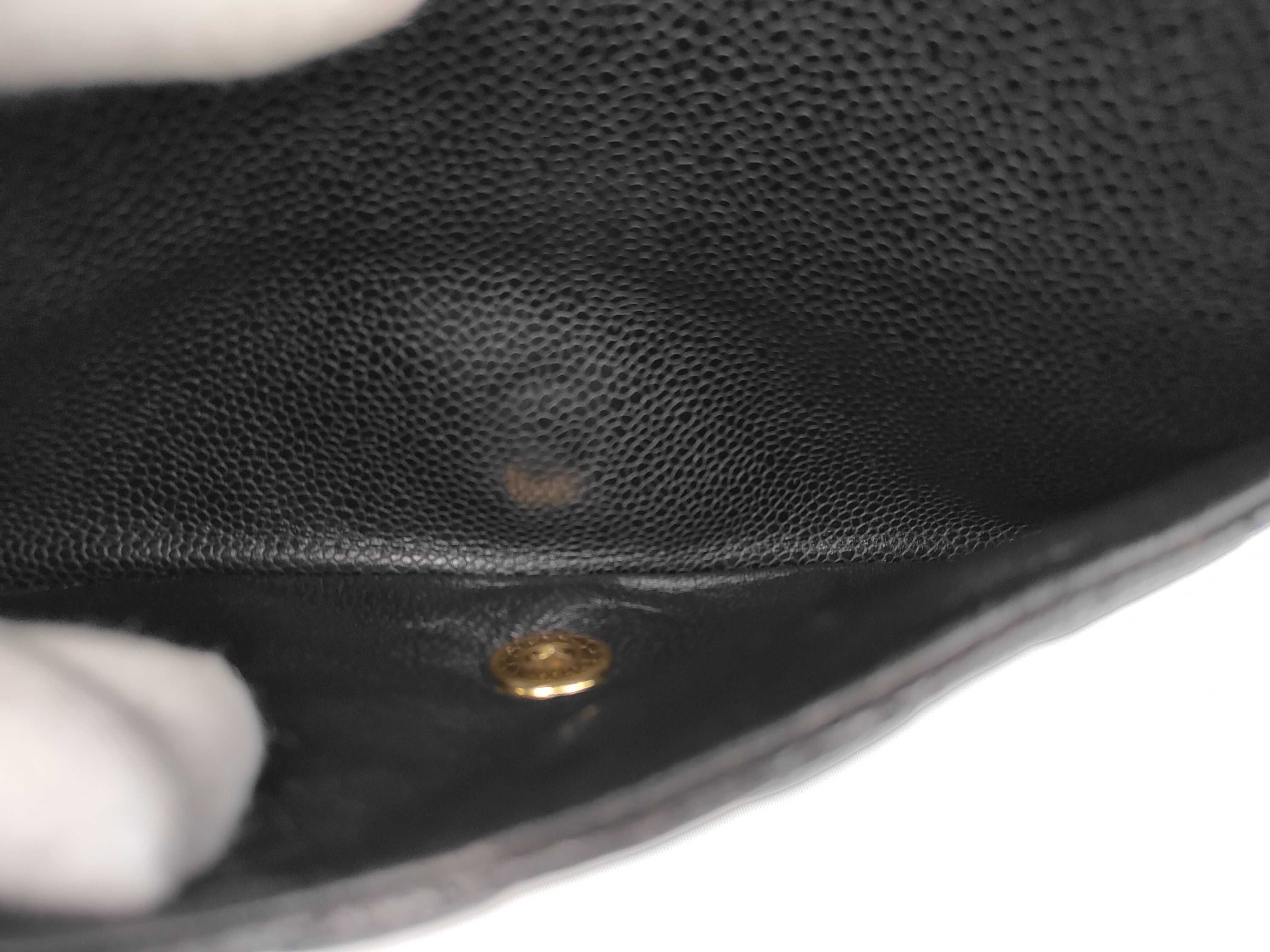 Matelassé 25 Caviar Skin Double Flap Chain Shoulder Bag (with seal, serial number in the 9 range) — view 11