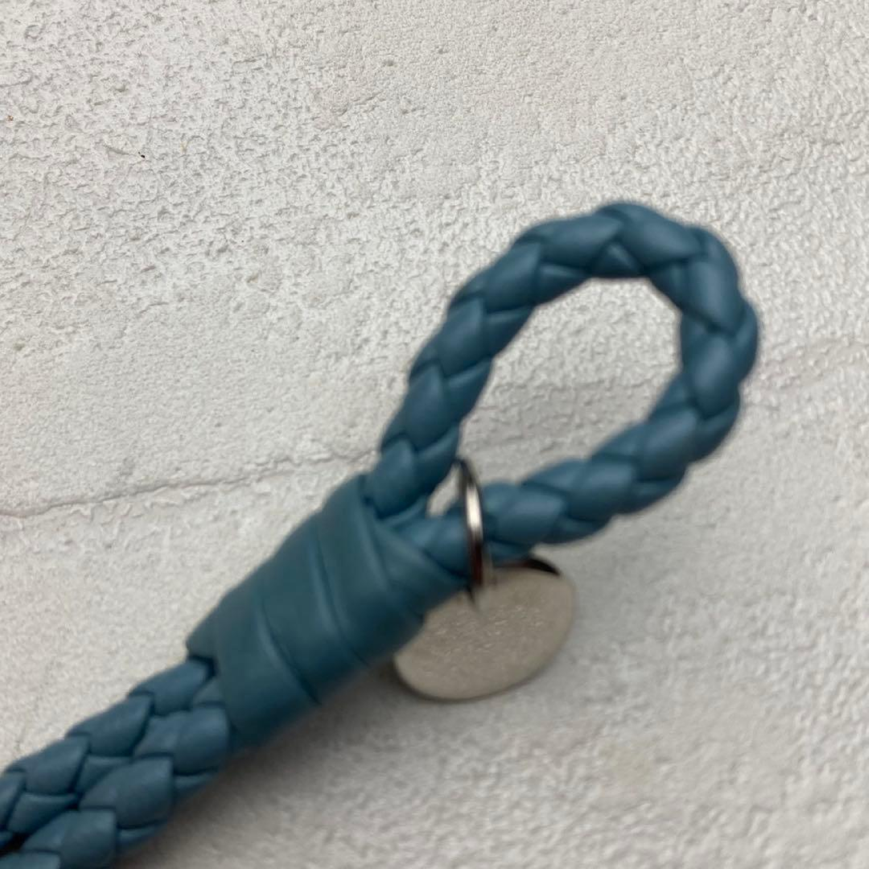 Leather Bracelet Blue Intrecciato Bangle Other Accessories — view 6