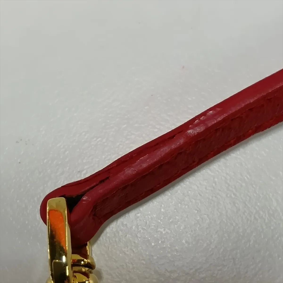 Saddle Haircalf x Leather Shoulder Bag Brown x Red — view 8