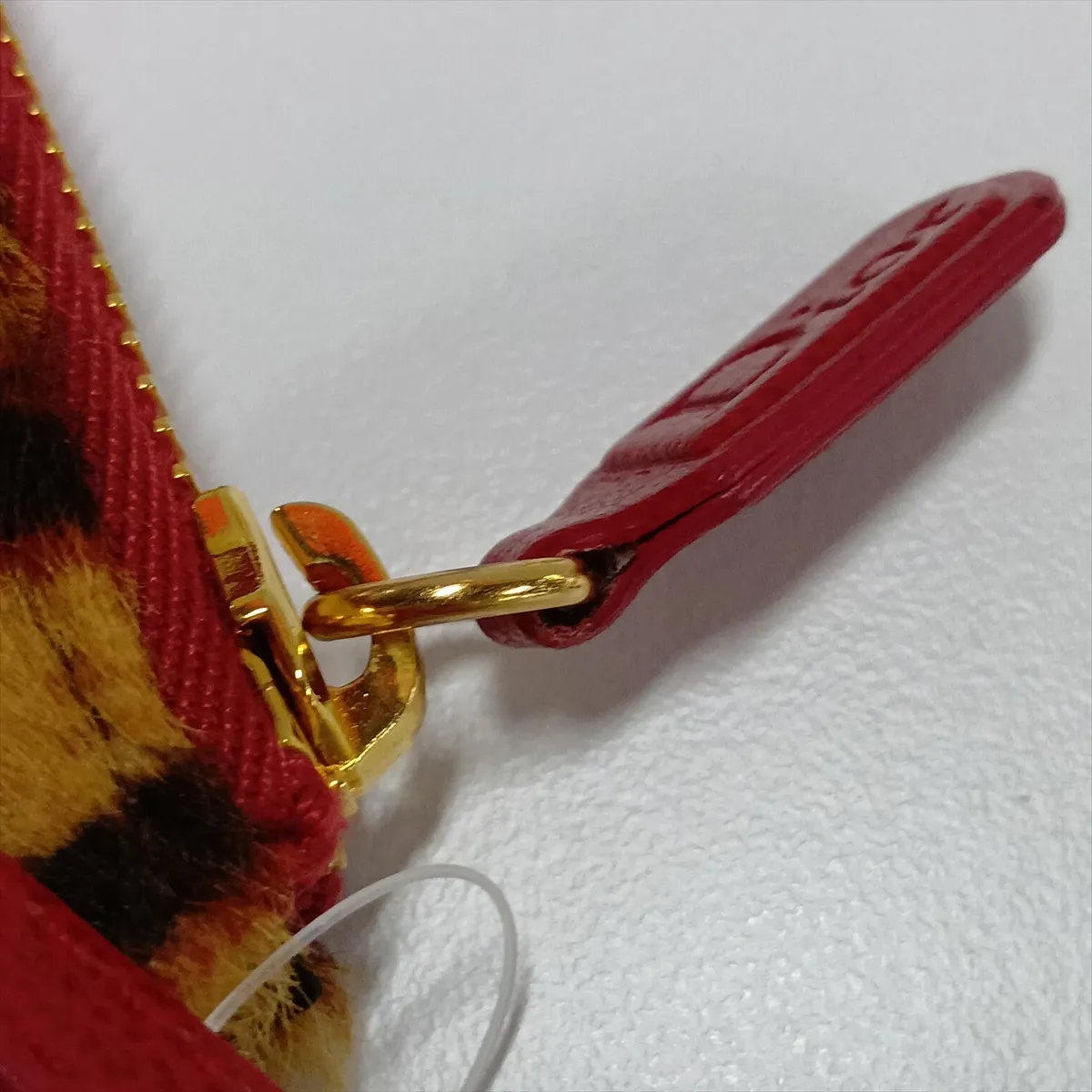 Saddle Haircalf x Leather Shoulder Bag Brown x Red — view 10