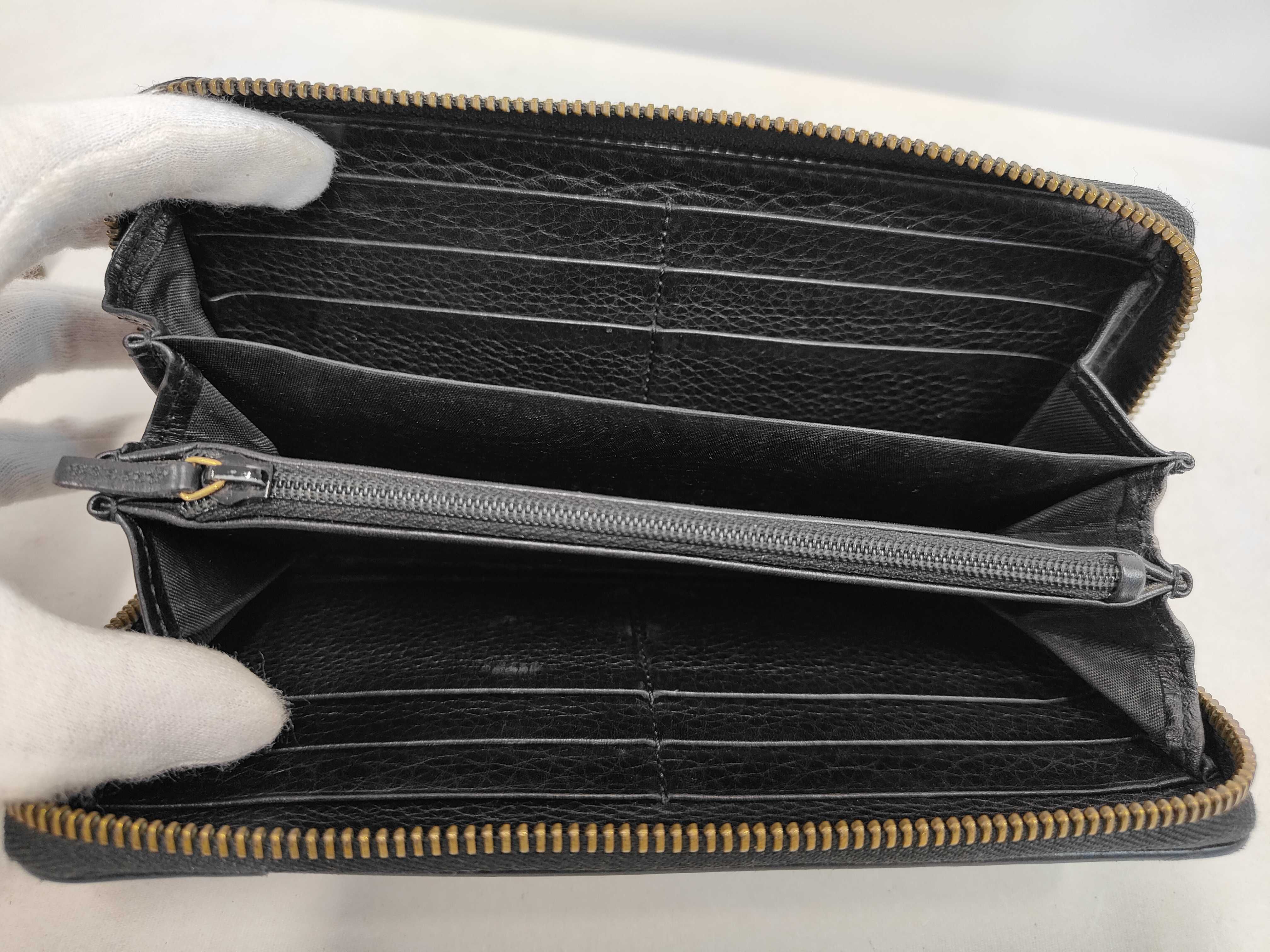 Interlocking Leather Round Zip Long Wallet 309972 534688 Wallet — view 6