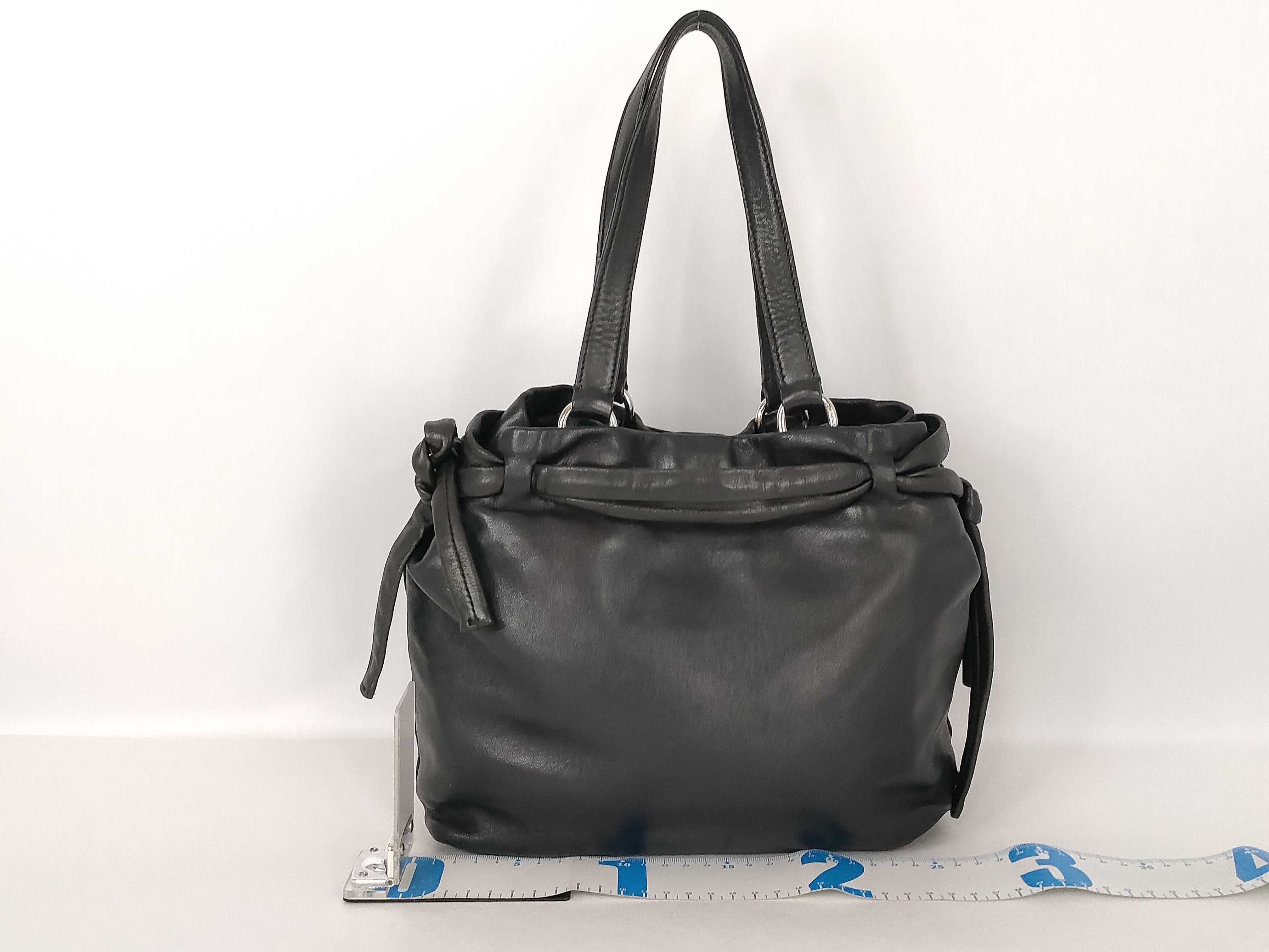 All-Leather Nappa Triangle Logo Handbag — view 2