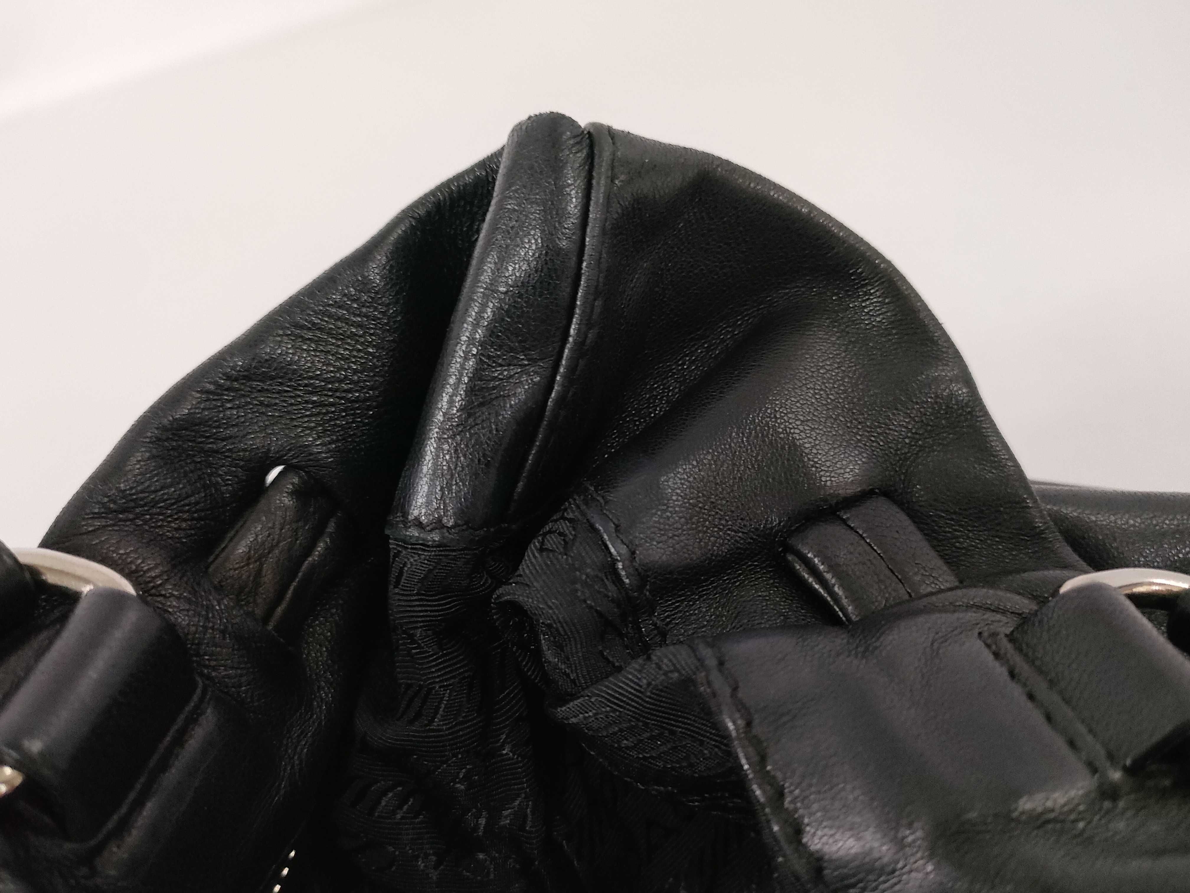 All-Leather Nappa Triangle Logo Handbag — view 13