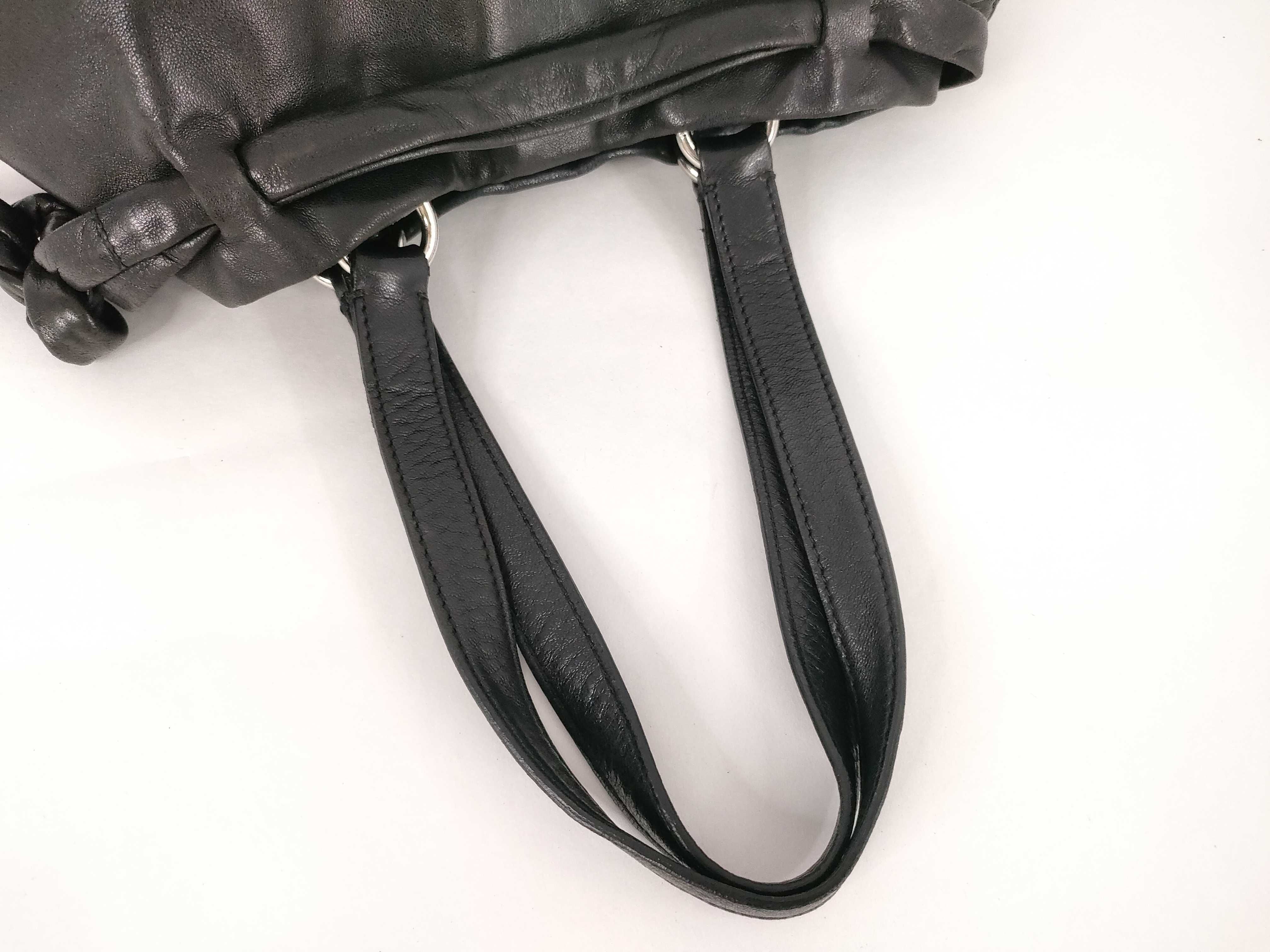 All-Leather Nappa Triangle Logo Handbag — view 3