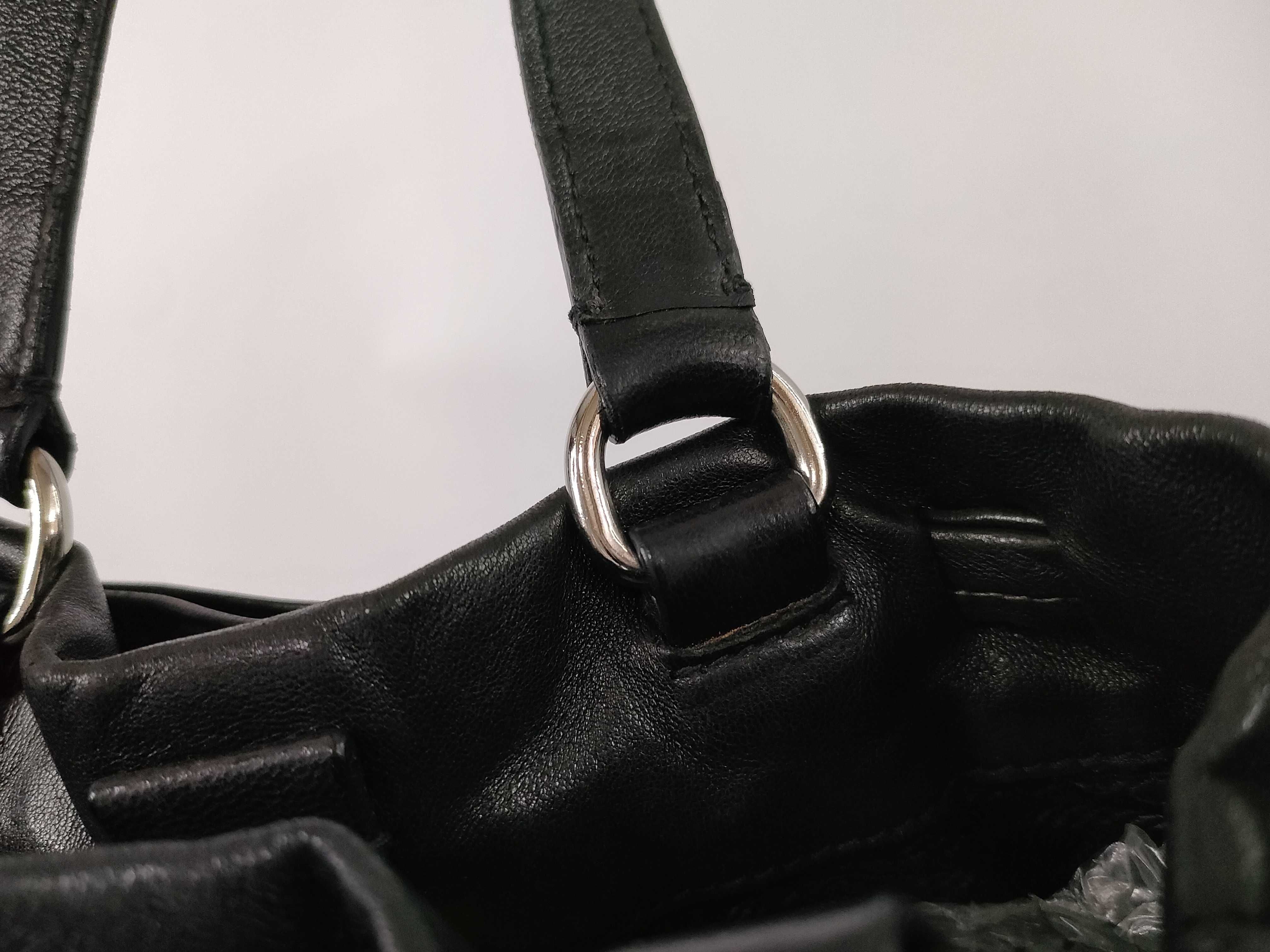 All-Leather Nappa Triangle Logo Handbag — view 5