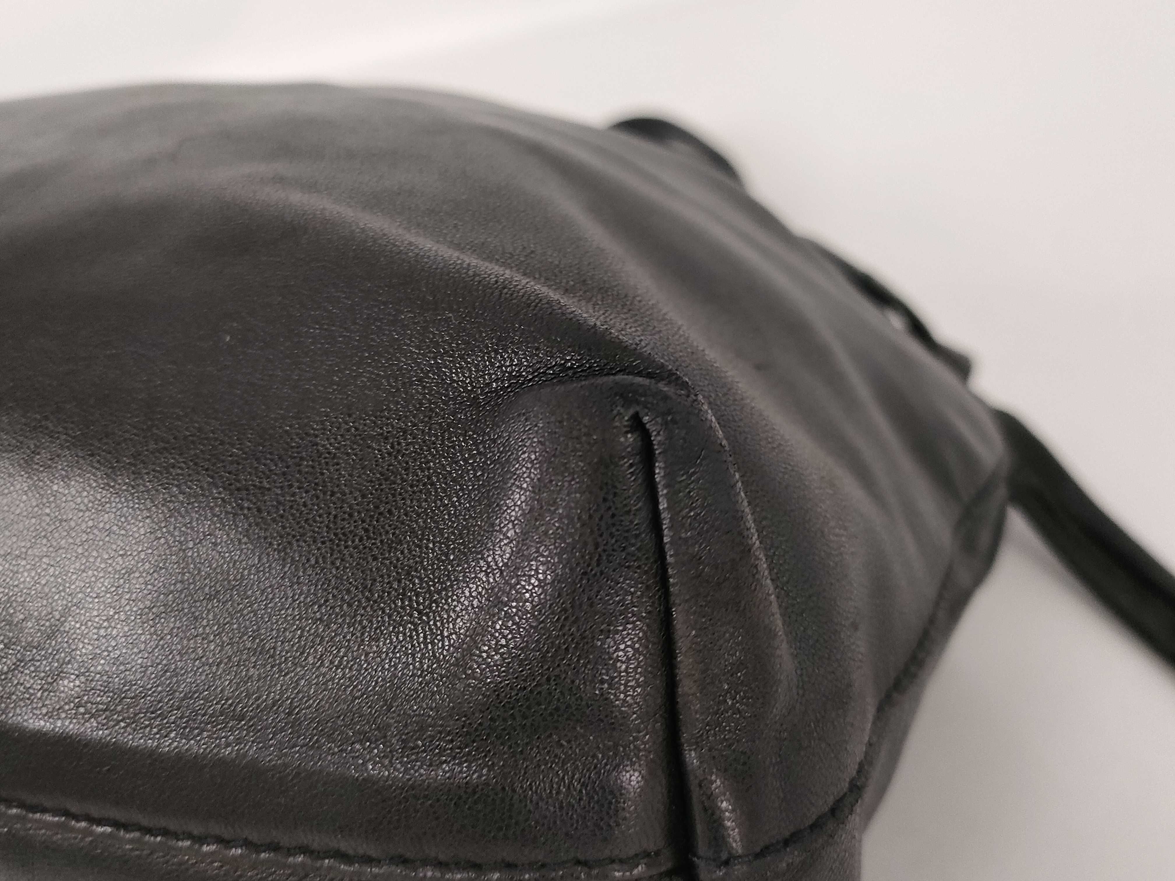 All-Leather Nappa Triangle Logo Handbag — view 6