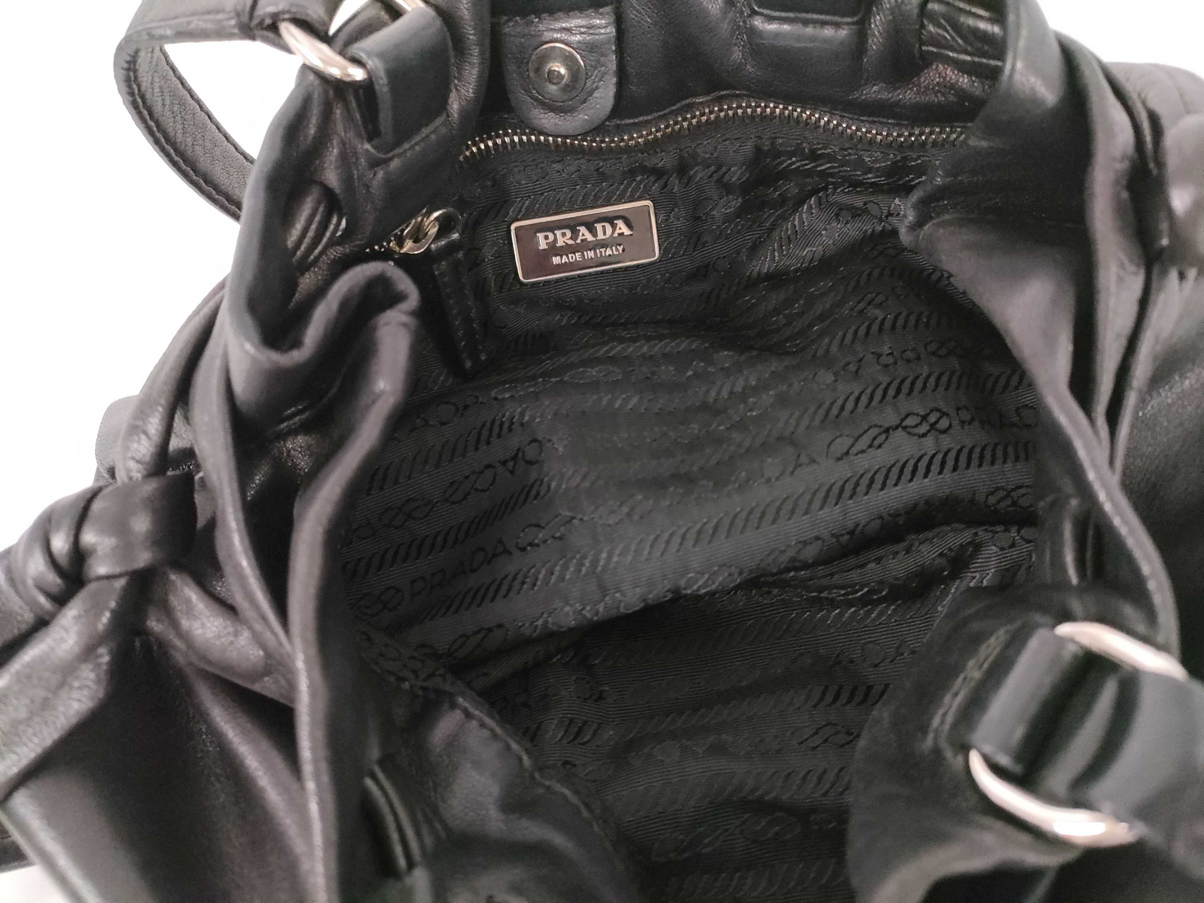 All-Leather Nappa Triangle Logo Handbag — view 8