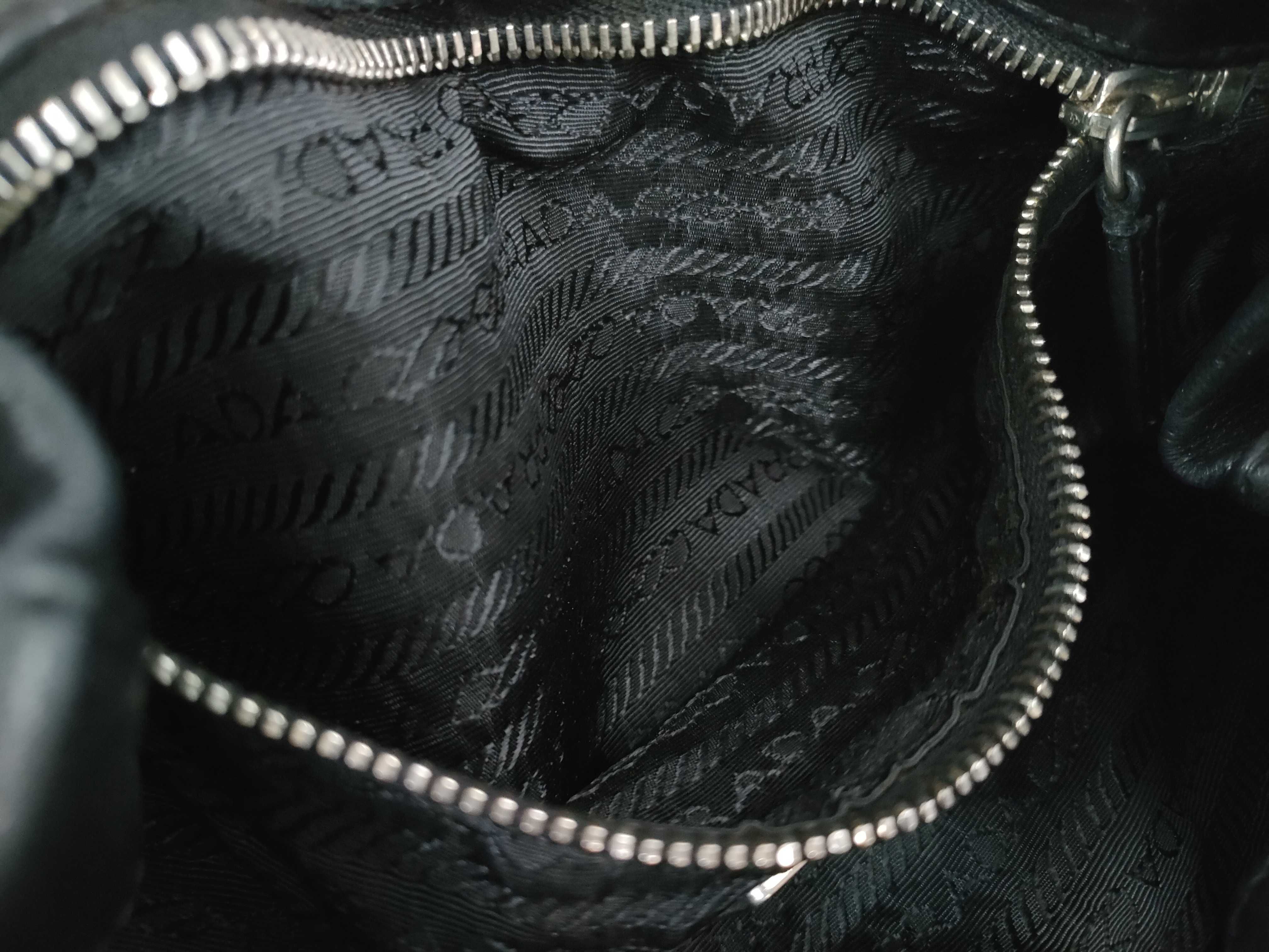 All-Leather Nappa Triangle Logo Handbag — view 9