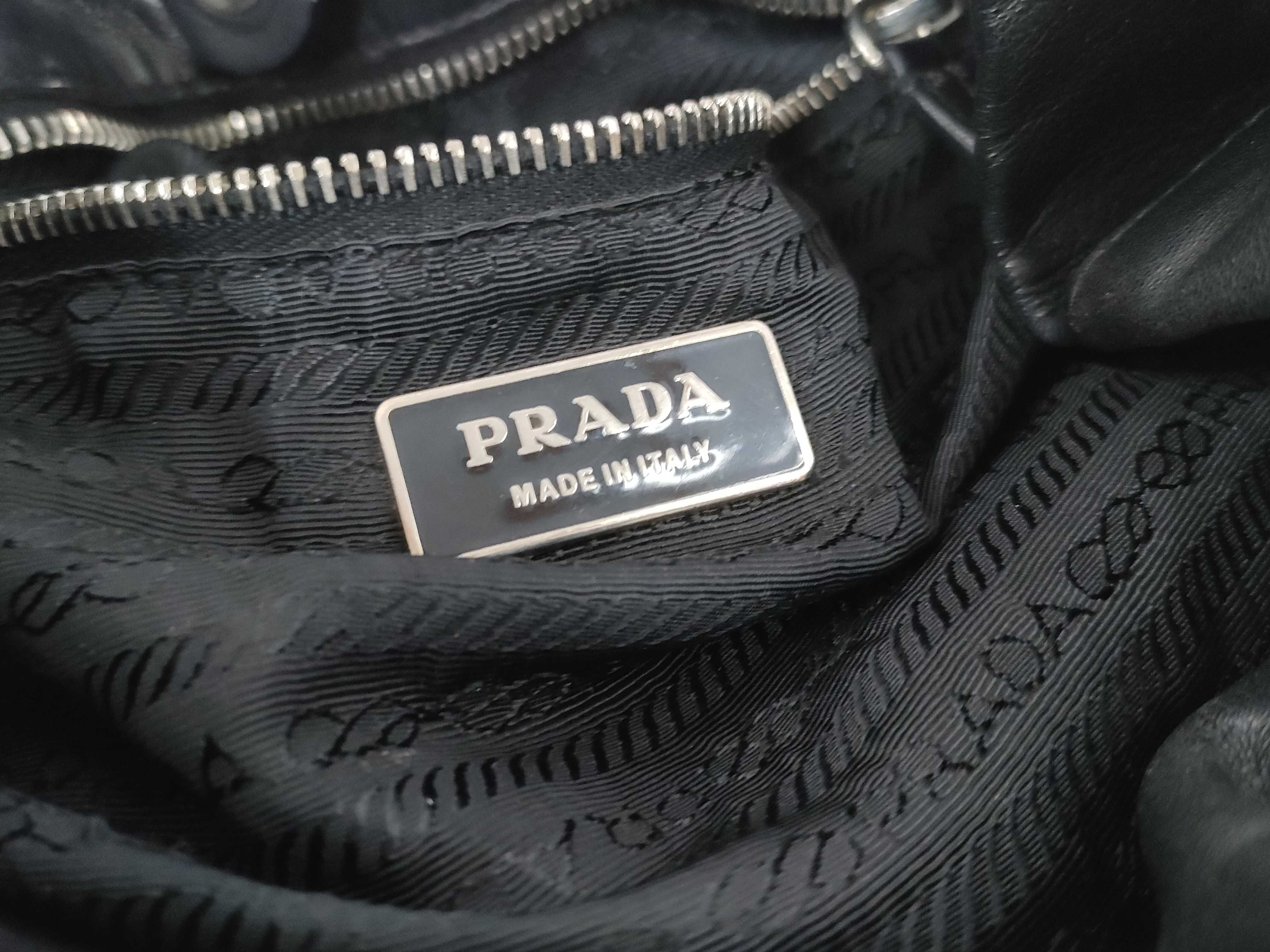 All-Leather Nappa Triangle Logo Handbag — view 10