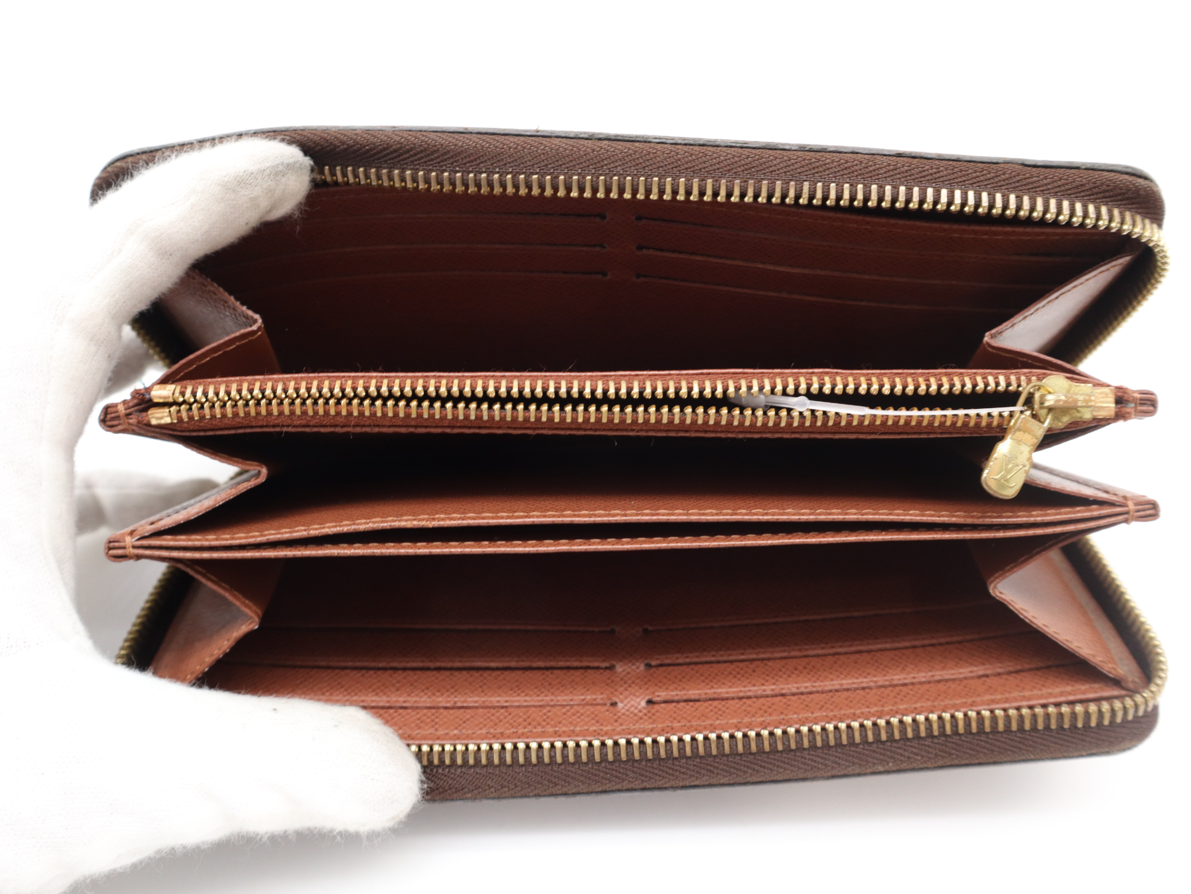M60017 Monogram Zippy Wallet (with box and dust bag) — view 8
