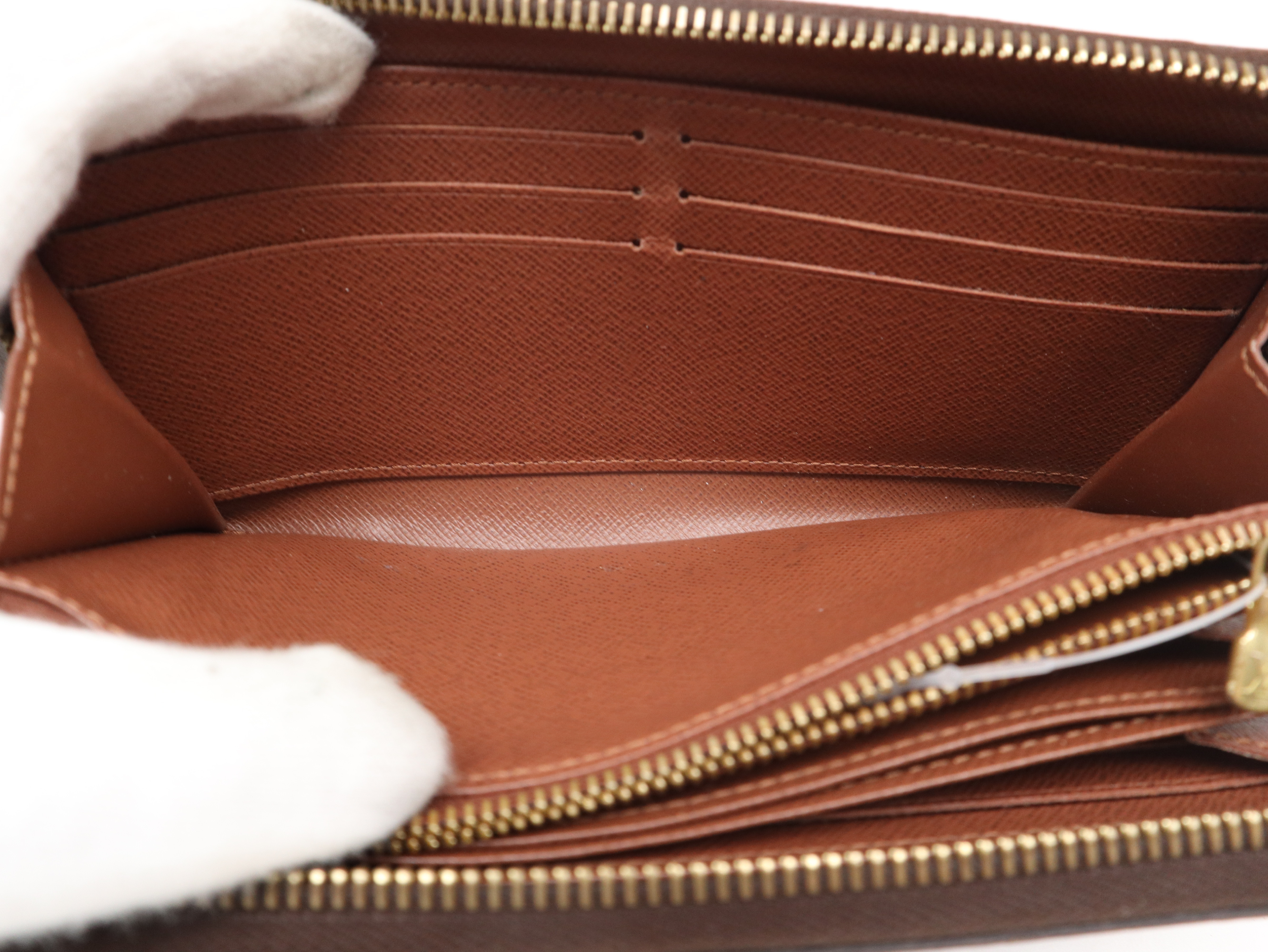 M60017 Monogram Zippy Wallet (with box and dust bag) — view 9