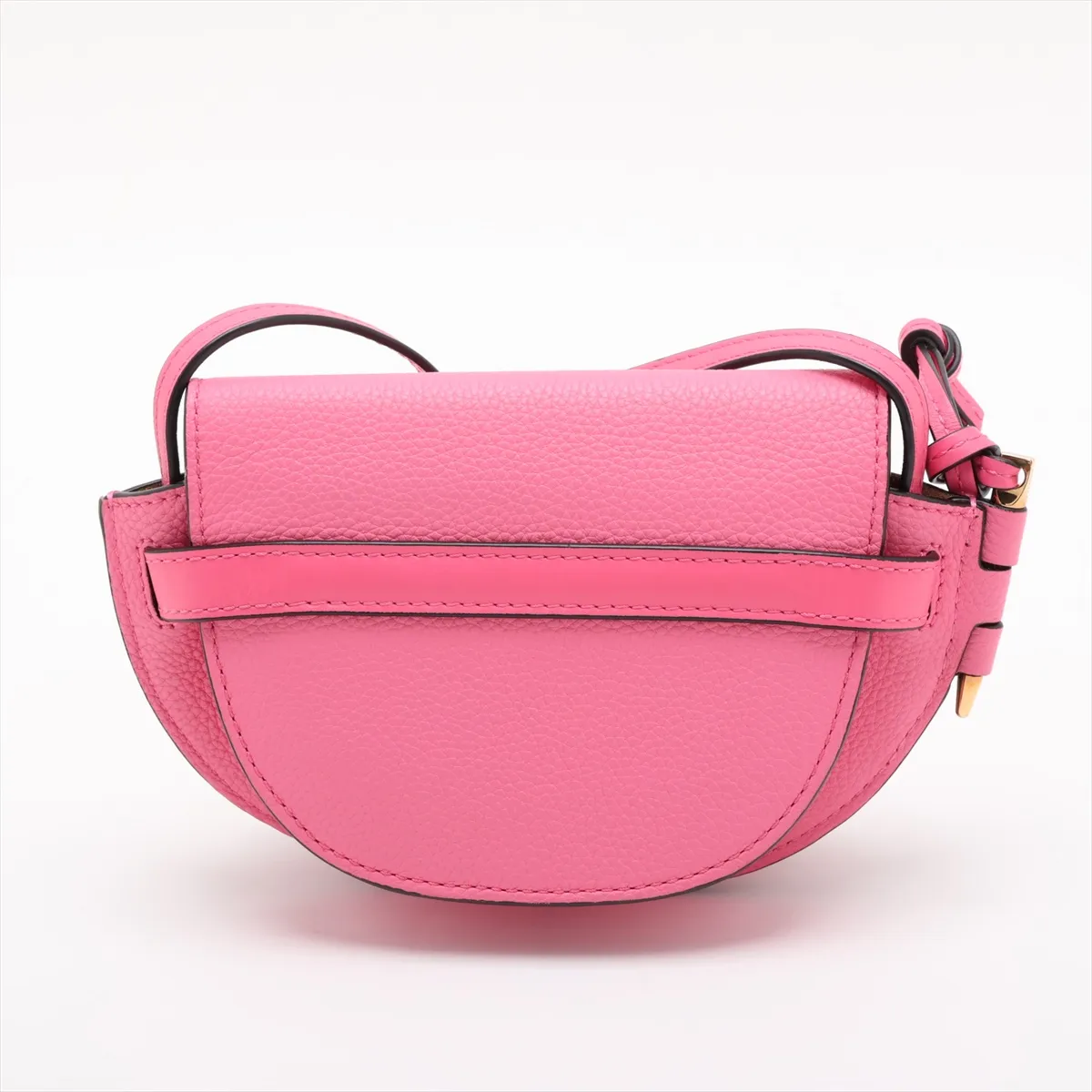 Mini Gate Leather Shoulder Bag, Pink — view 2