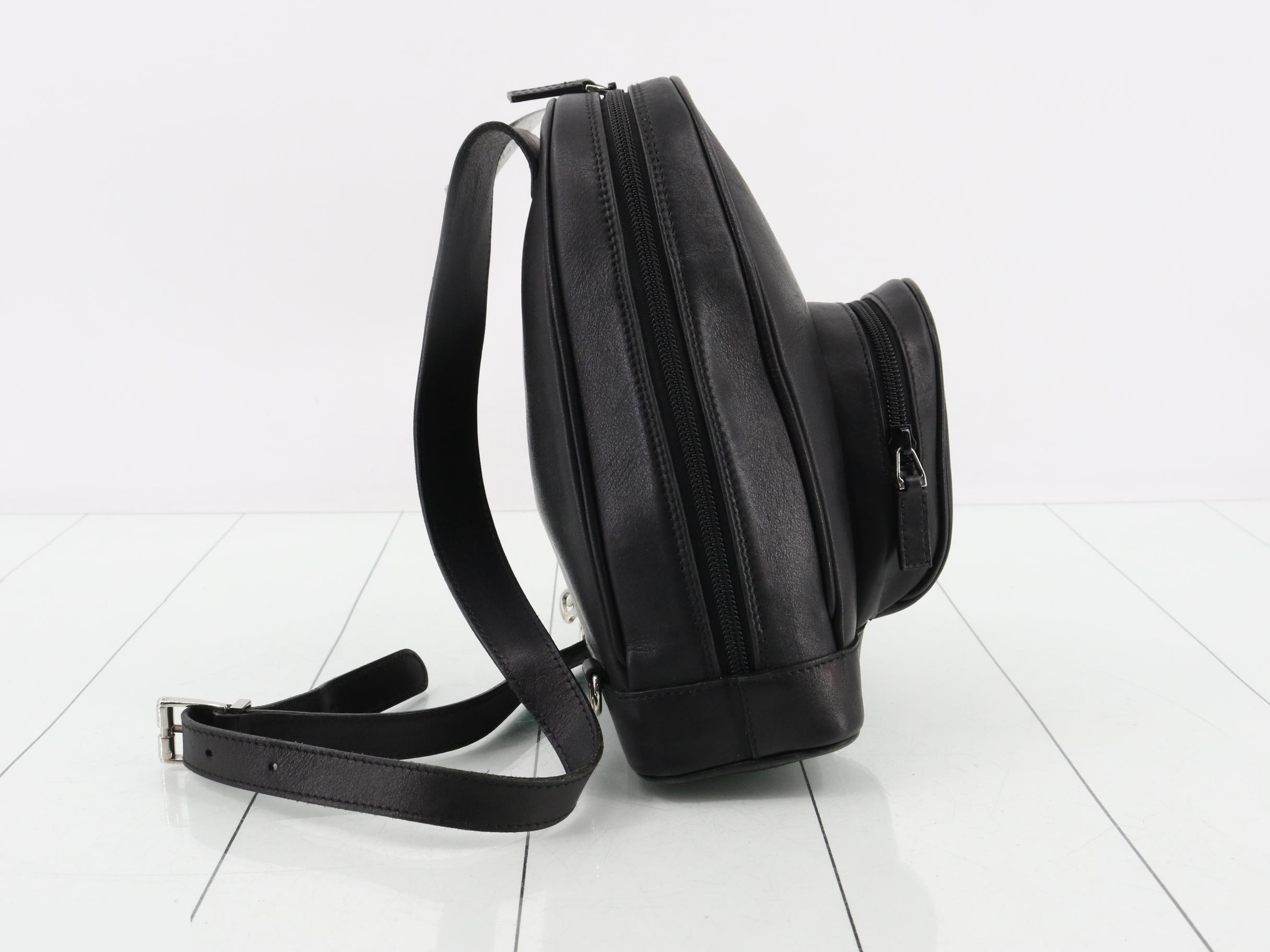 Leather body bag, one-shoulder bag — view 4