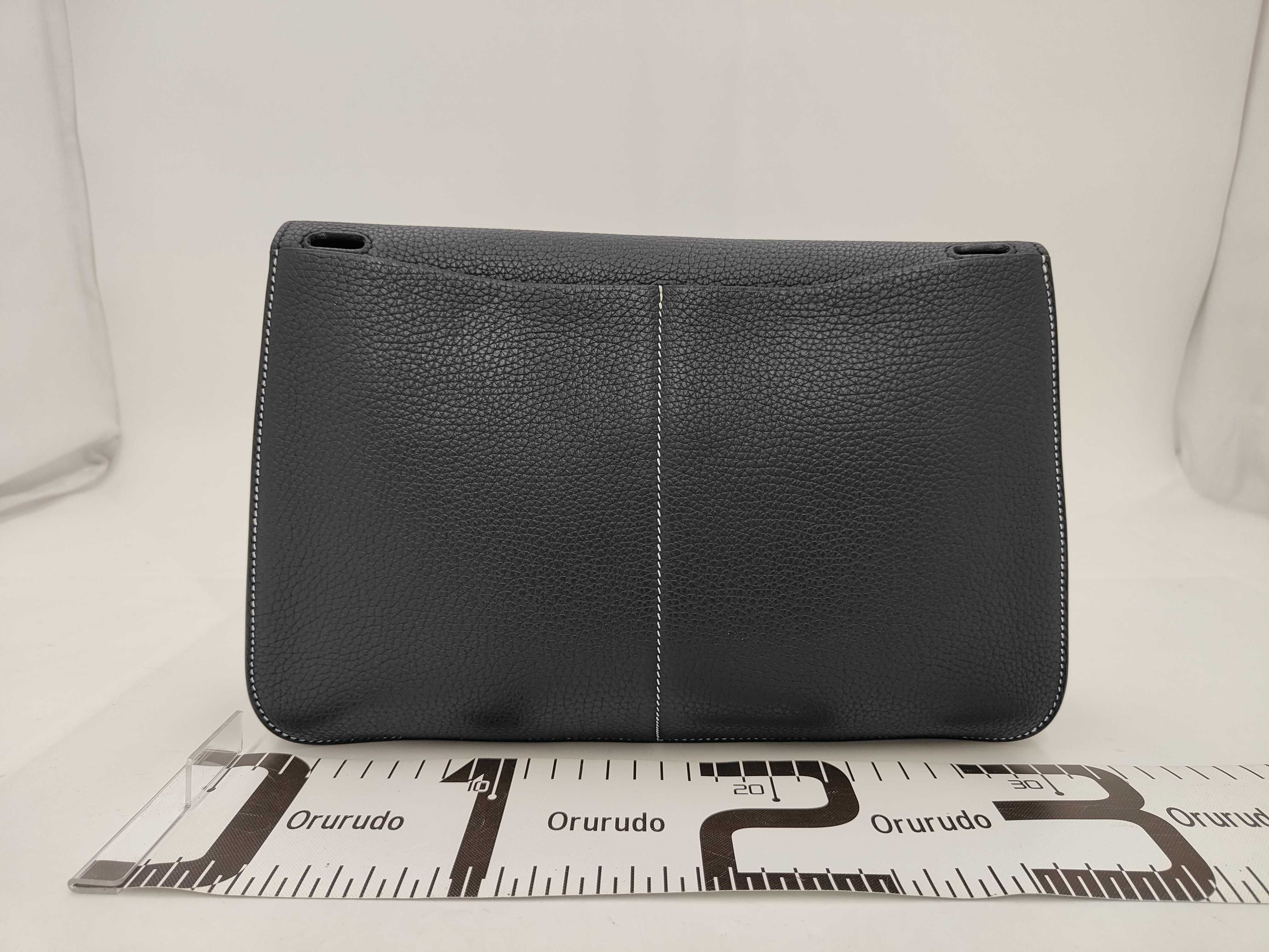 Handbag, Arzan 31, Blue Nuit Taurillon Clemence, D stamp, Silver hardware, Shoulder bag — view 2