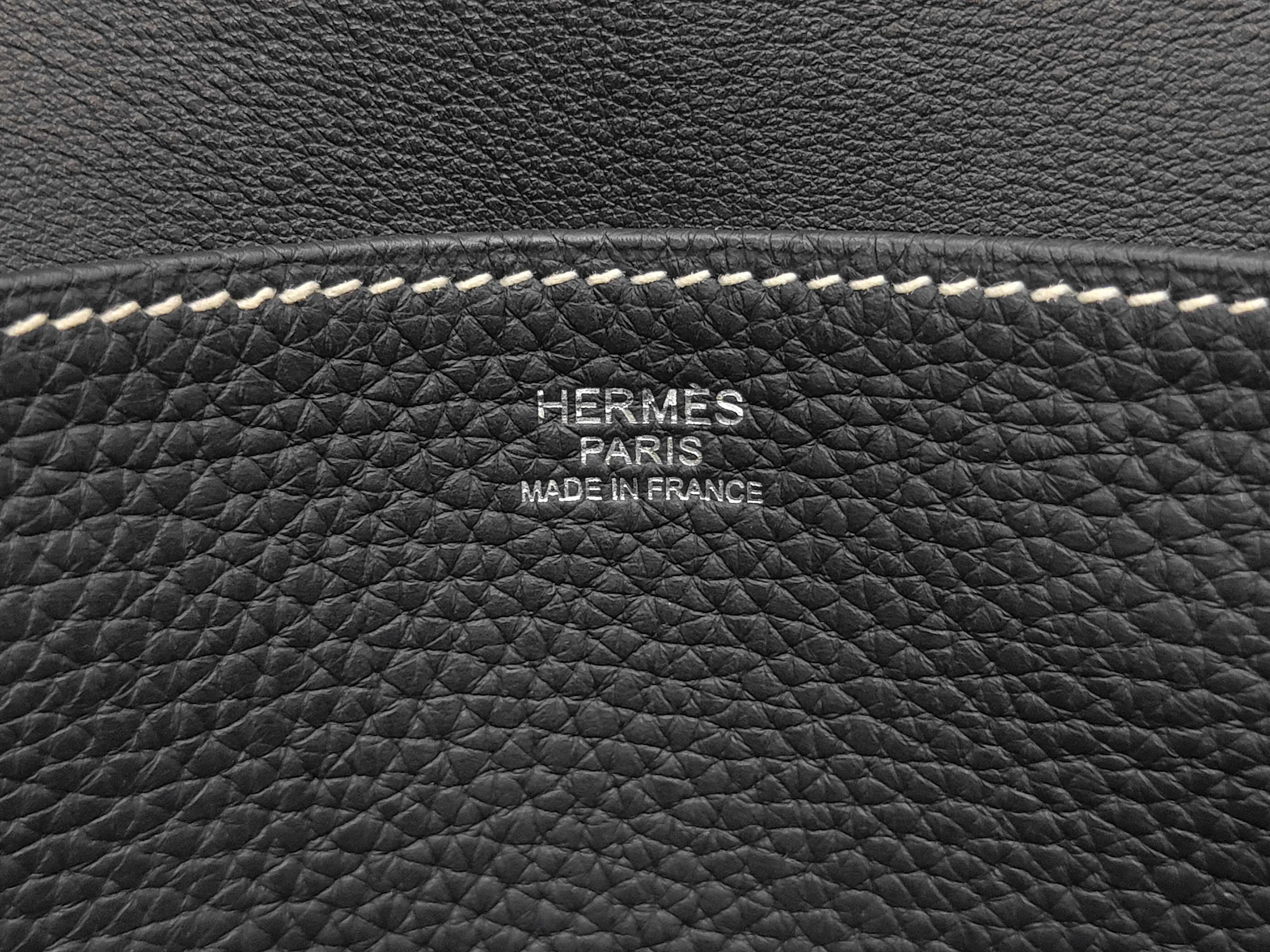 Handbag, Arzan 31, Blue Nuit Taurillon Clemence, D stamp, Silver hardware, Shoulder bag — view 9