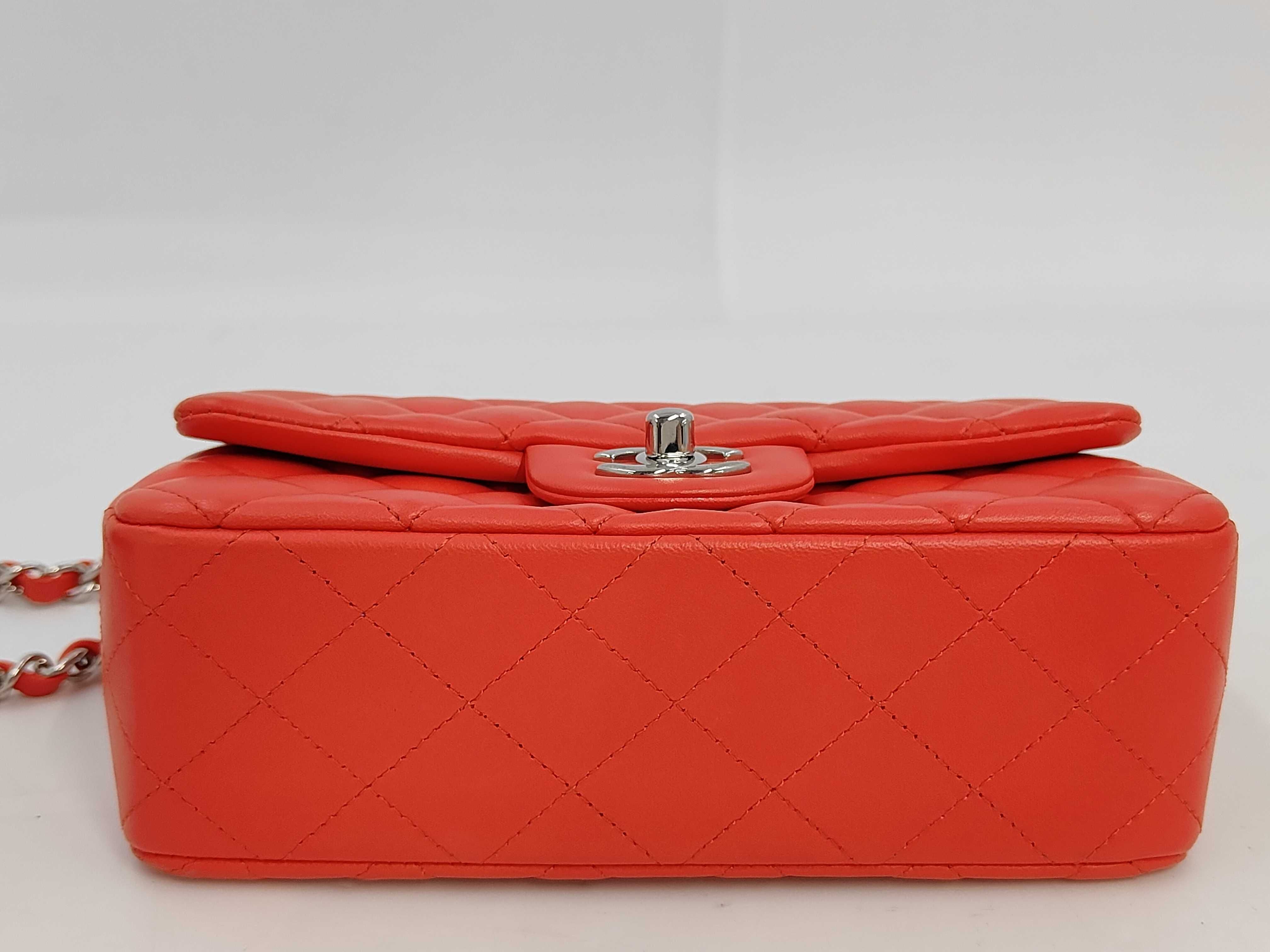 Mini Matelassé Lambskin Bag with Silver Hardware (Serial Number 26) — view 4