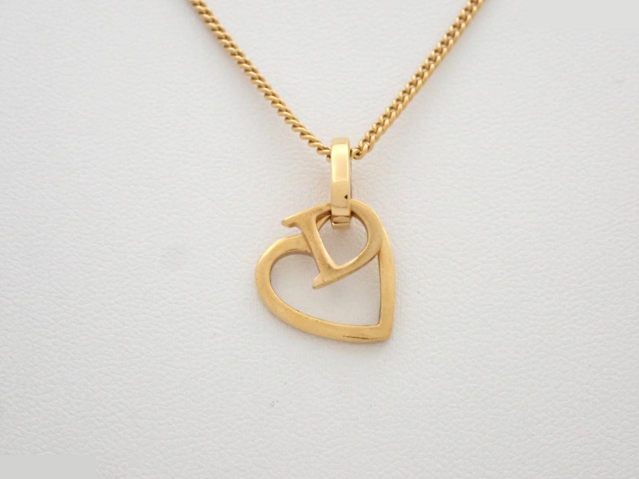 necklace, heart design, chain approximately 43cm