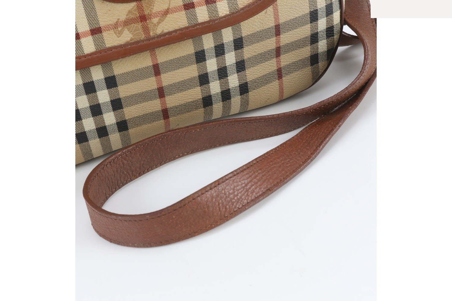 Nova Check Leather Shoulder Bag — view 2