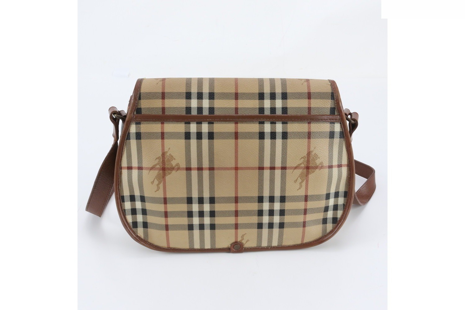 Nova Check Leather Shoulder Bag — view 3