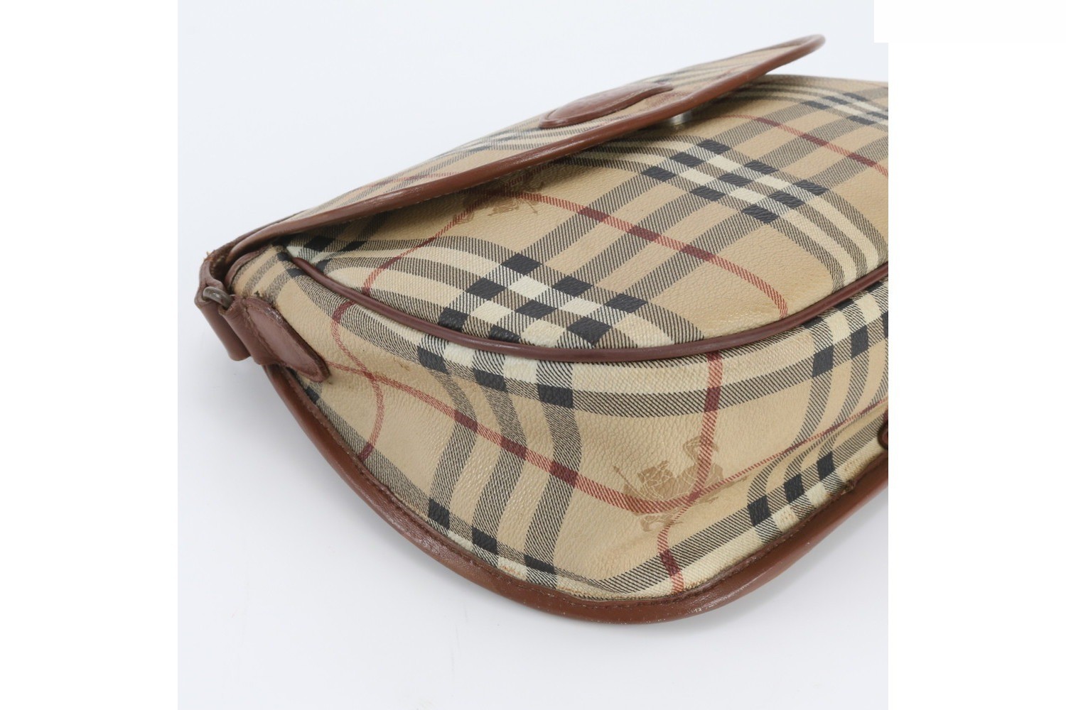 Nova Check Leather Shoulder Bag — view 6