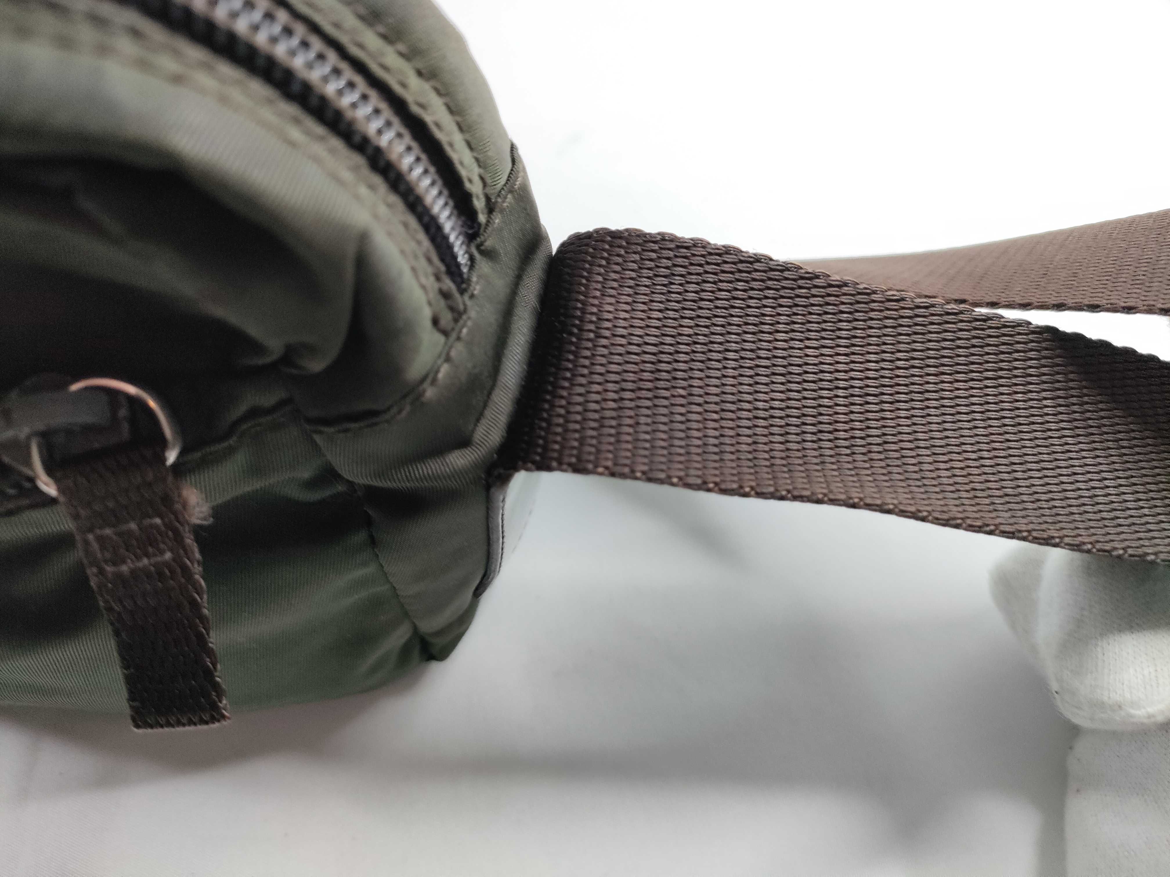 Nylon Triangle Plate Nylon Shoulder Bag Green Shoulder Bag — view 8