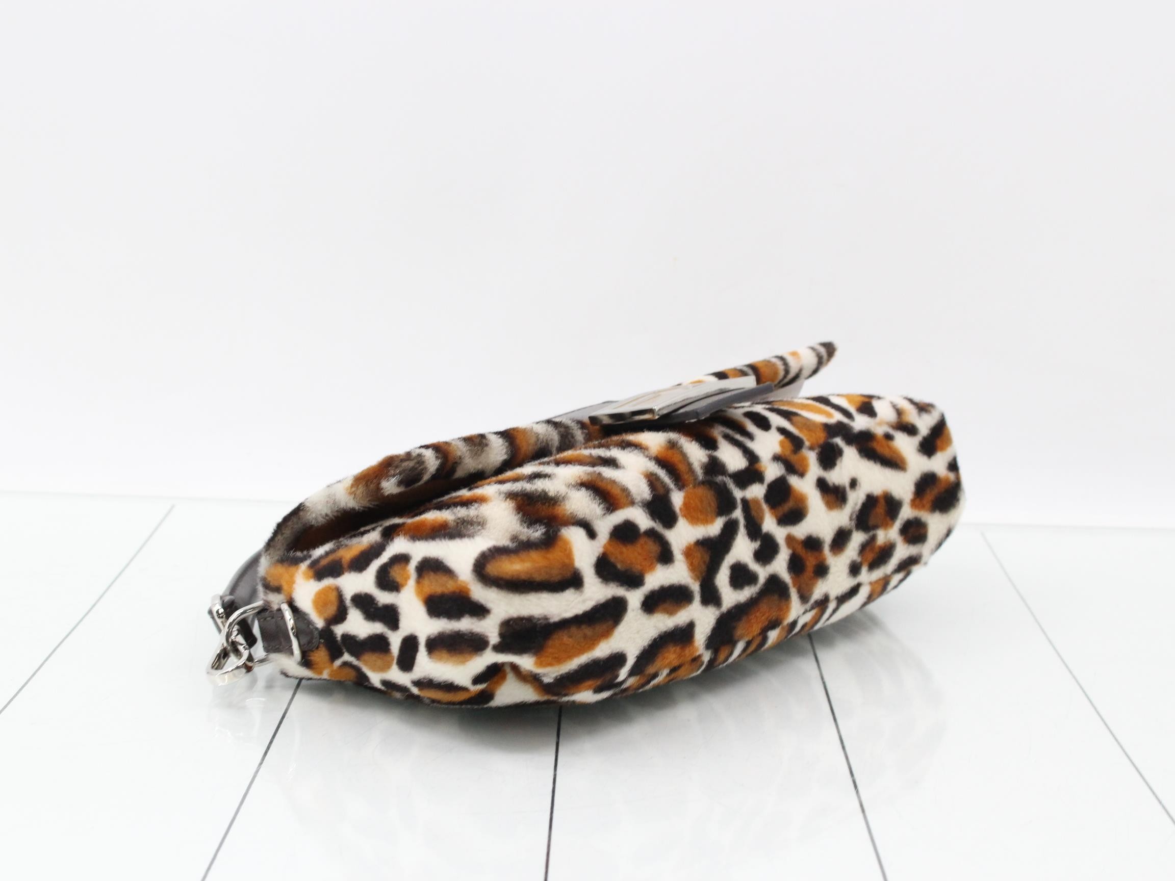 Leopard print bucket 2-way calfskin Zucca shoulder bag, unused. — view 5