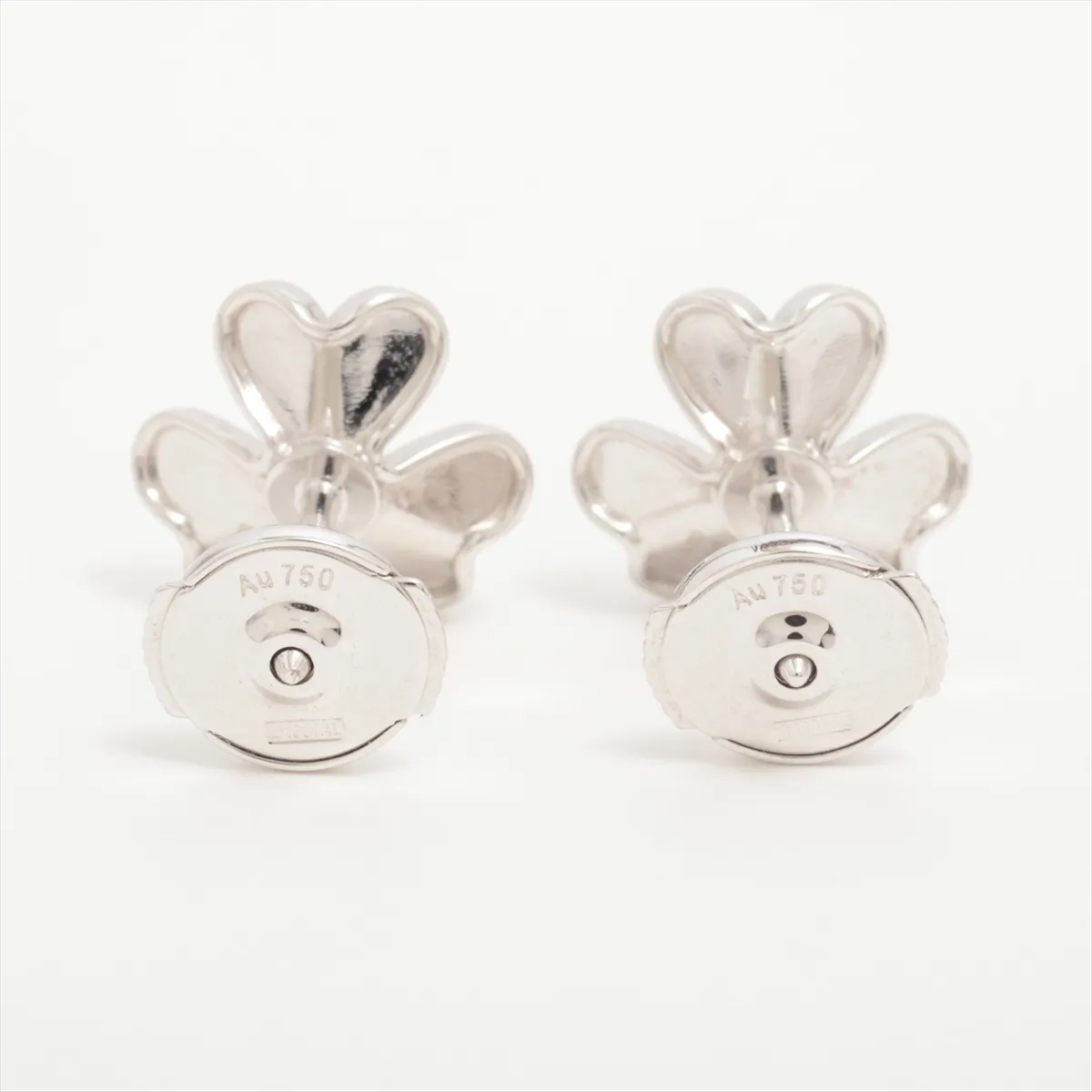 Frivole Mini Diamond Earrings, 750 (WG), 3.4g, JP046648. (Post — view 2