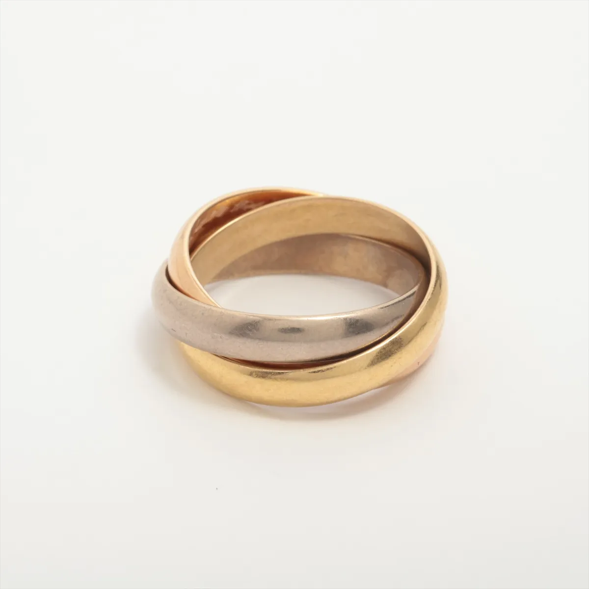 Trinity Ring 750 (Yellow Gold x Pink Gold x White Gold) 8.0g Size 51 HZ8438 — view 2