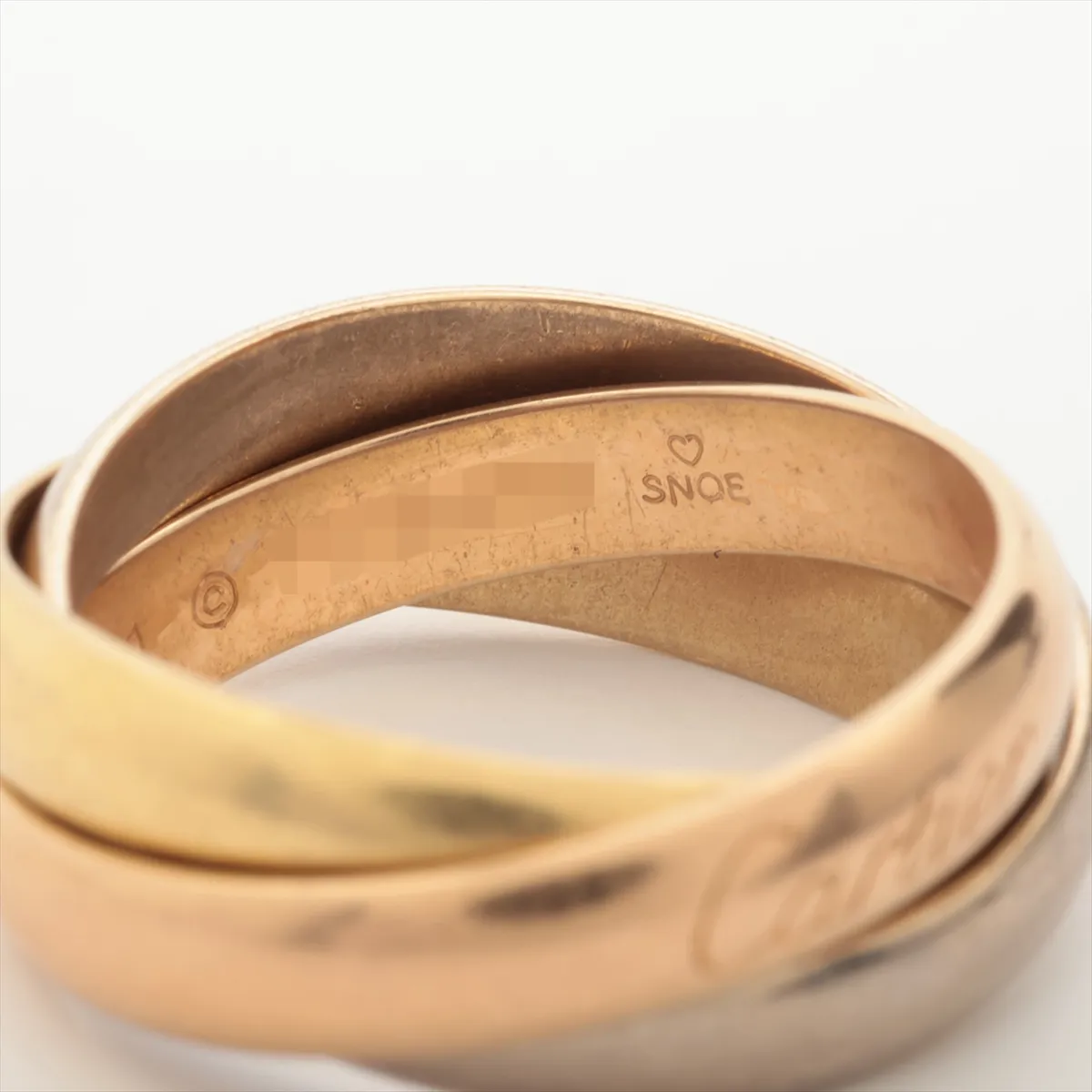 Trinity Ring 750 (Yellow Gold x Pink Gold x White Gold) 8.0g Size 51 HZ8438 — view 4