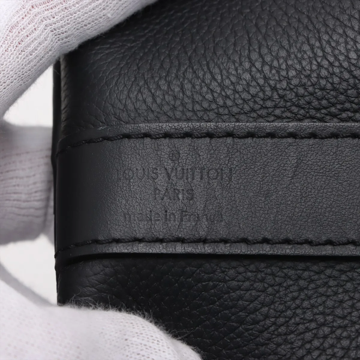 LV Aerogram Keepall Bandouliere 40 M57088 Black RFID response — view 9