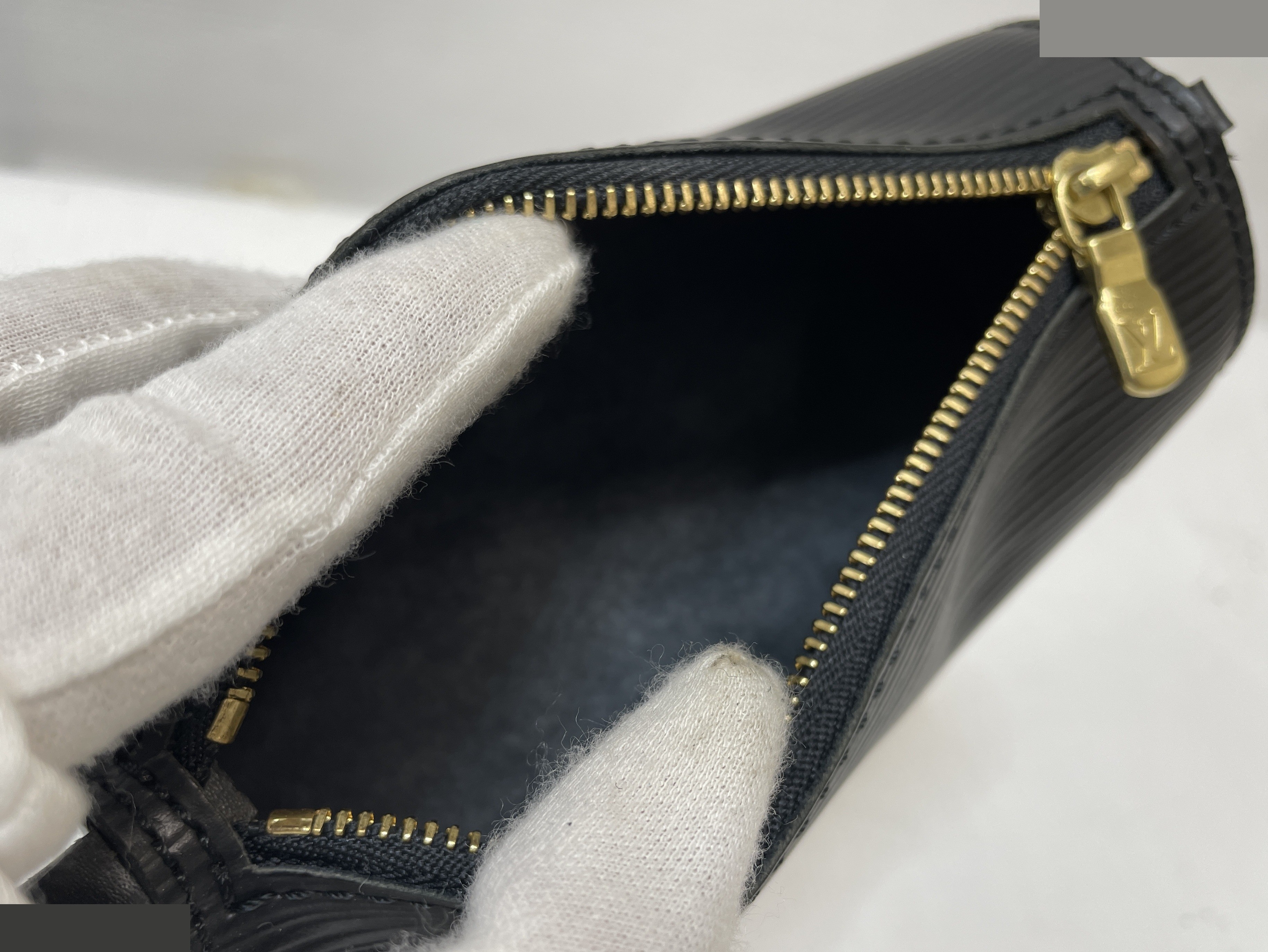 Epi Soufflot Handbag, Black, Gold Hardware — view 11