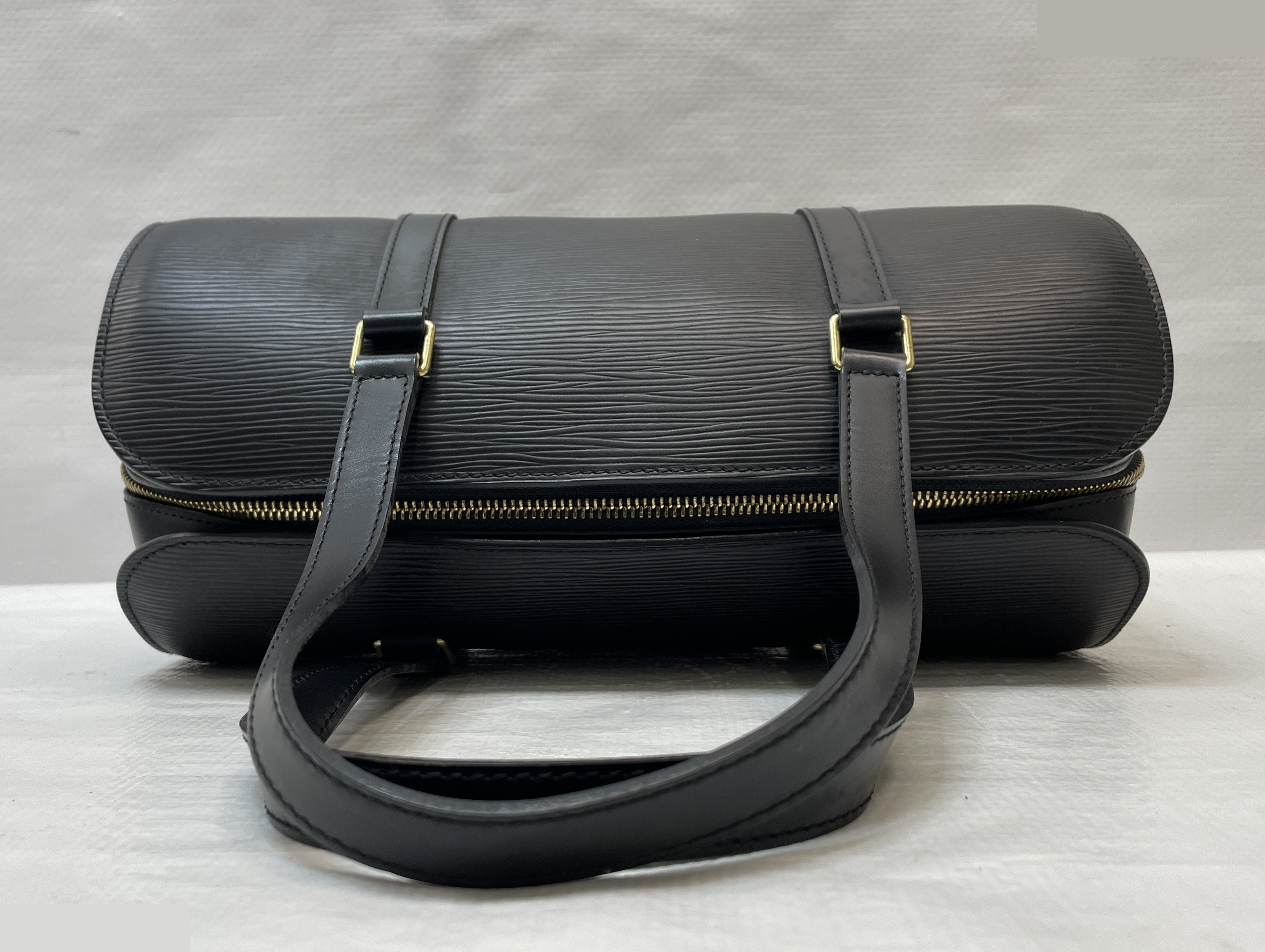 Epi Soufflot Handbag, Black, Gold Hardware — view 4